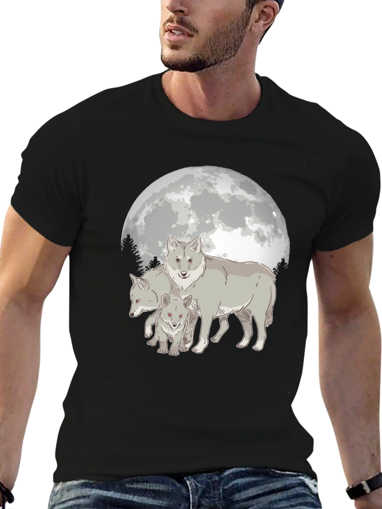 Wolf Pack Moon Graphic T-Shirt
