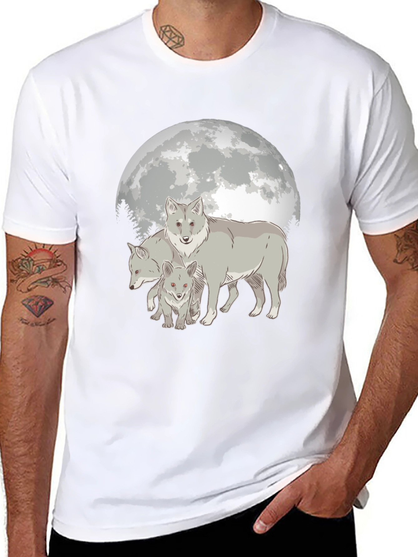 Wolf Pack Moon Graphic T-Shirt