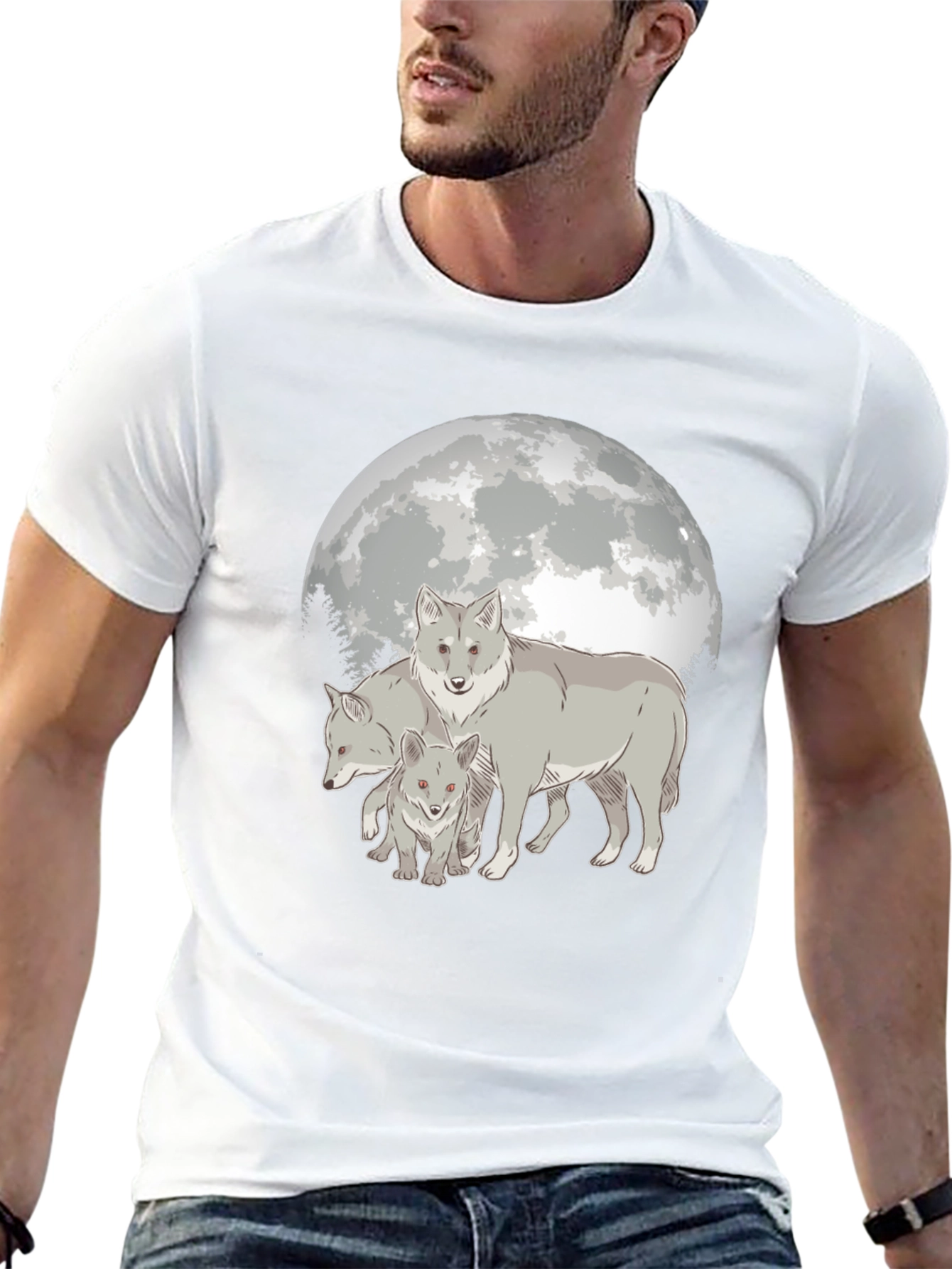 Wolf Pack Moon Graphic T-Shirt