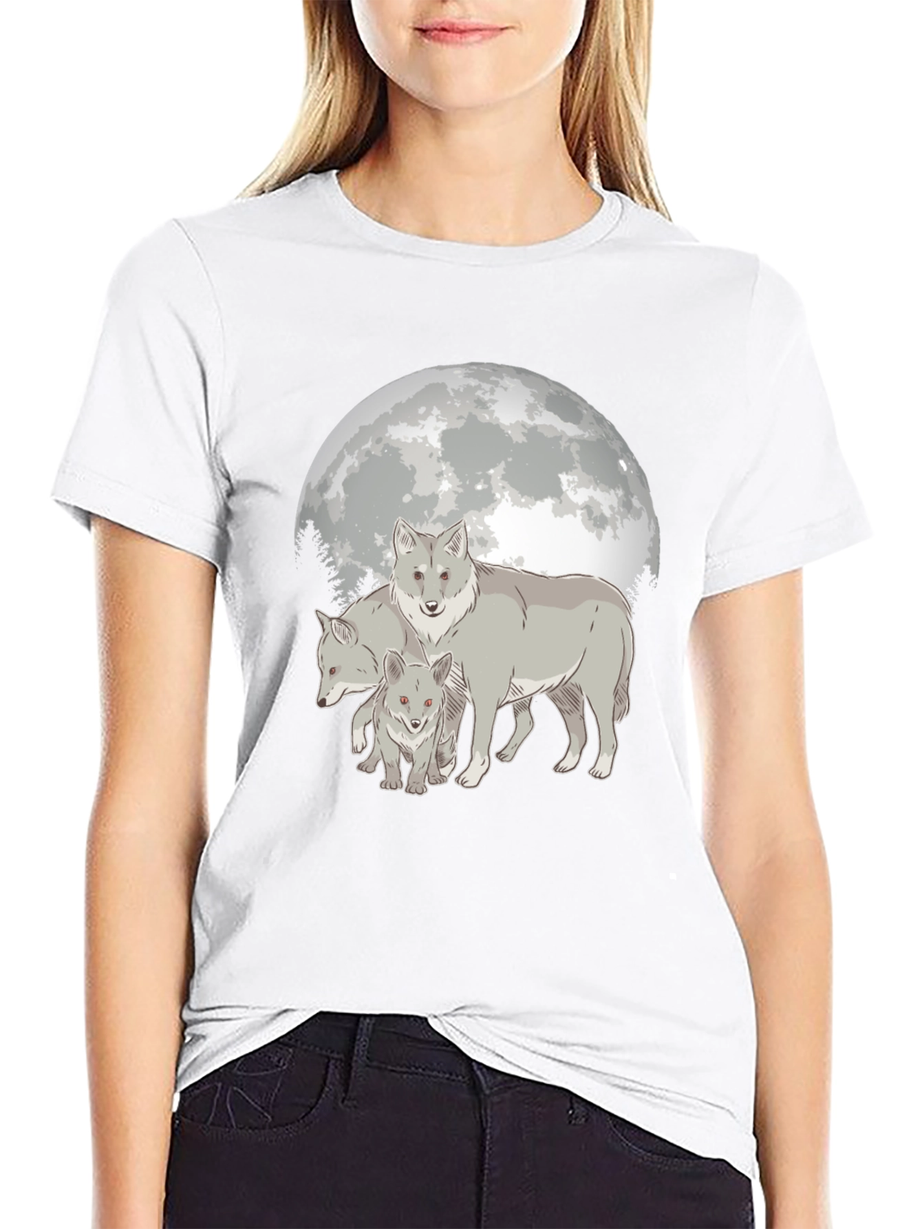 Wolf Pack Moon Graphic T-Shirt