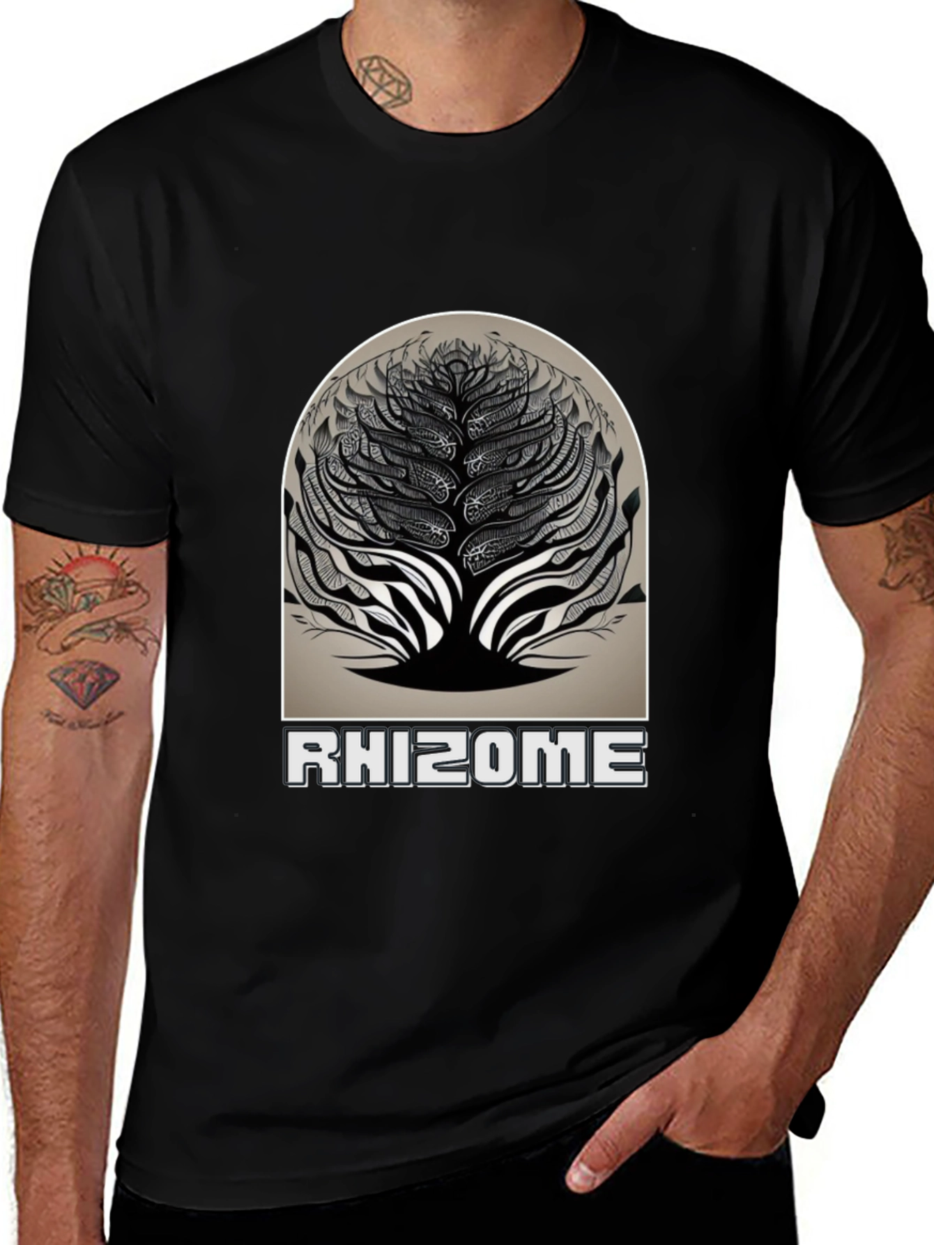 Rhizome Graphic Tee - Unique Design