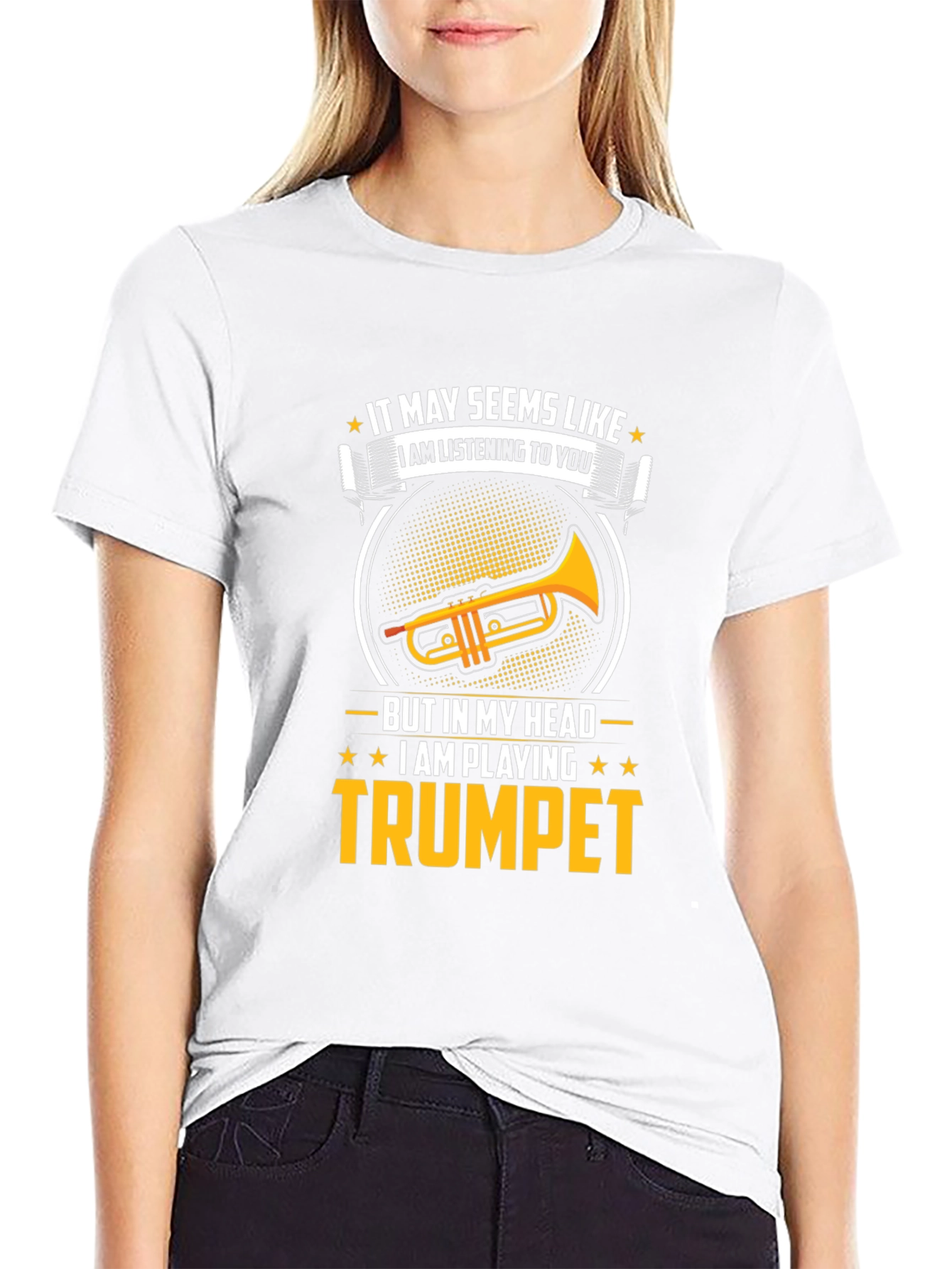 Funny Trumpet Player T-Shirt - I Am Playing Trumpet