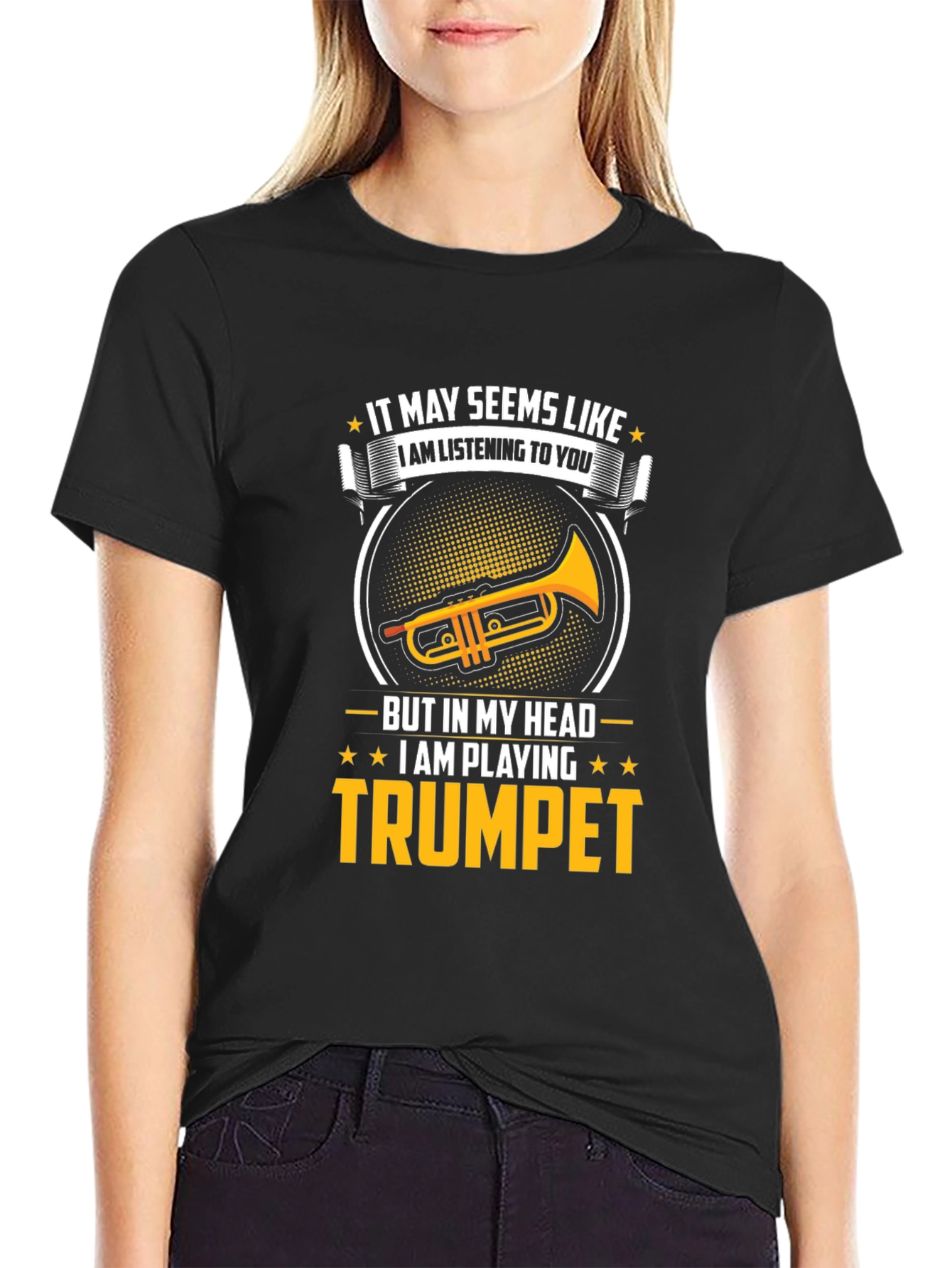 Funny Trumpet Player T-Shirt - I Am Playing Trumpet