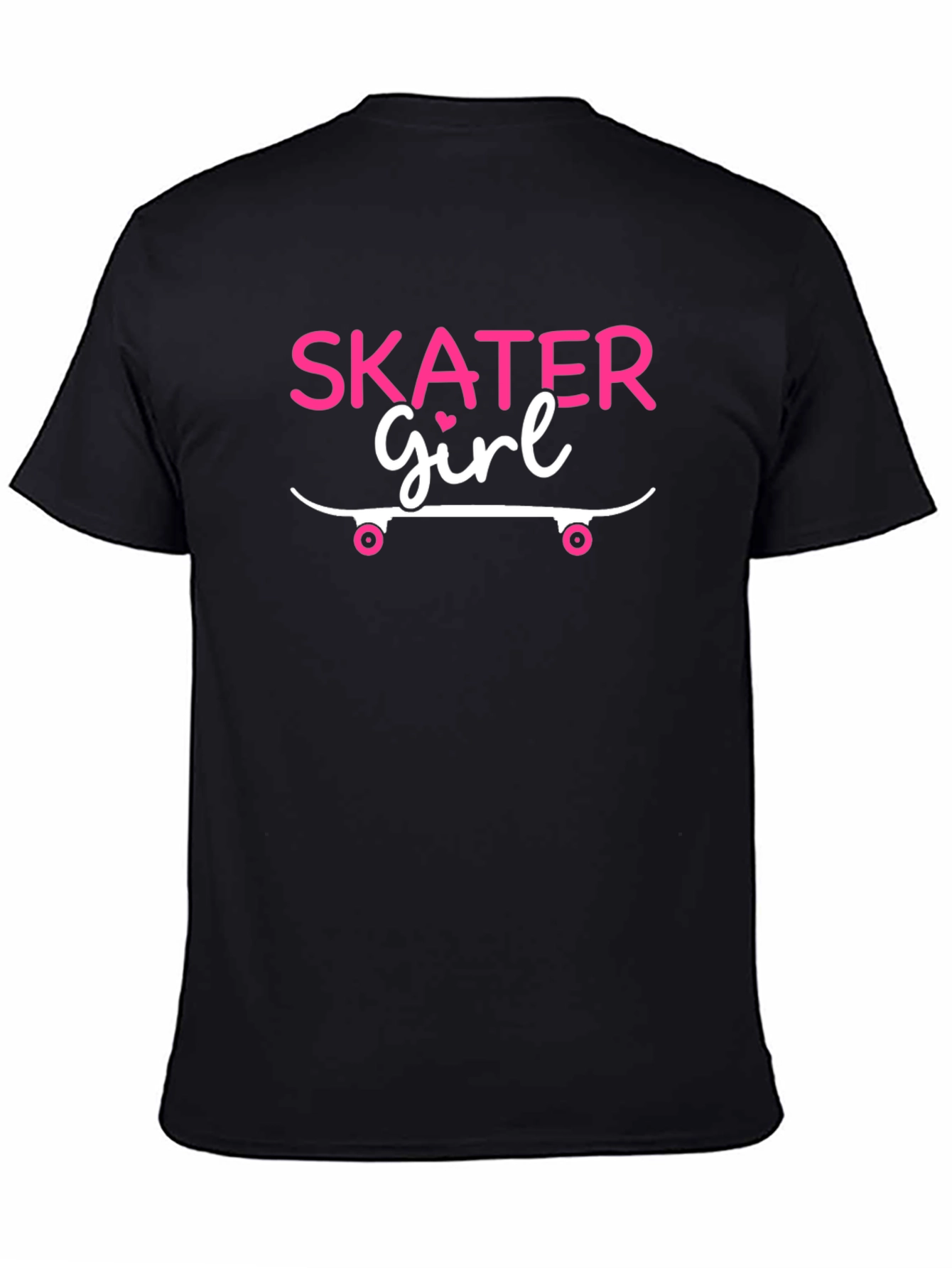 Skater Girl Graphic Tee - Black