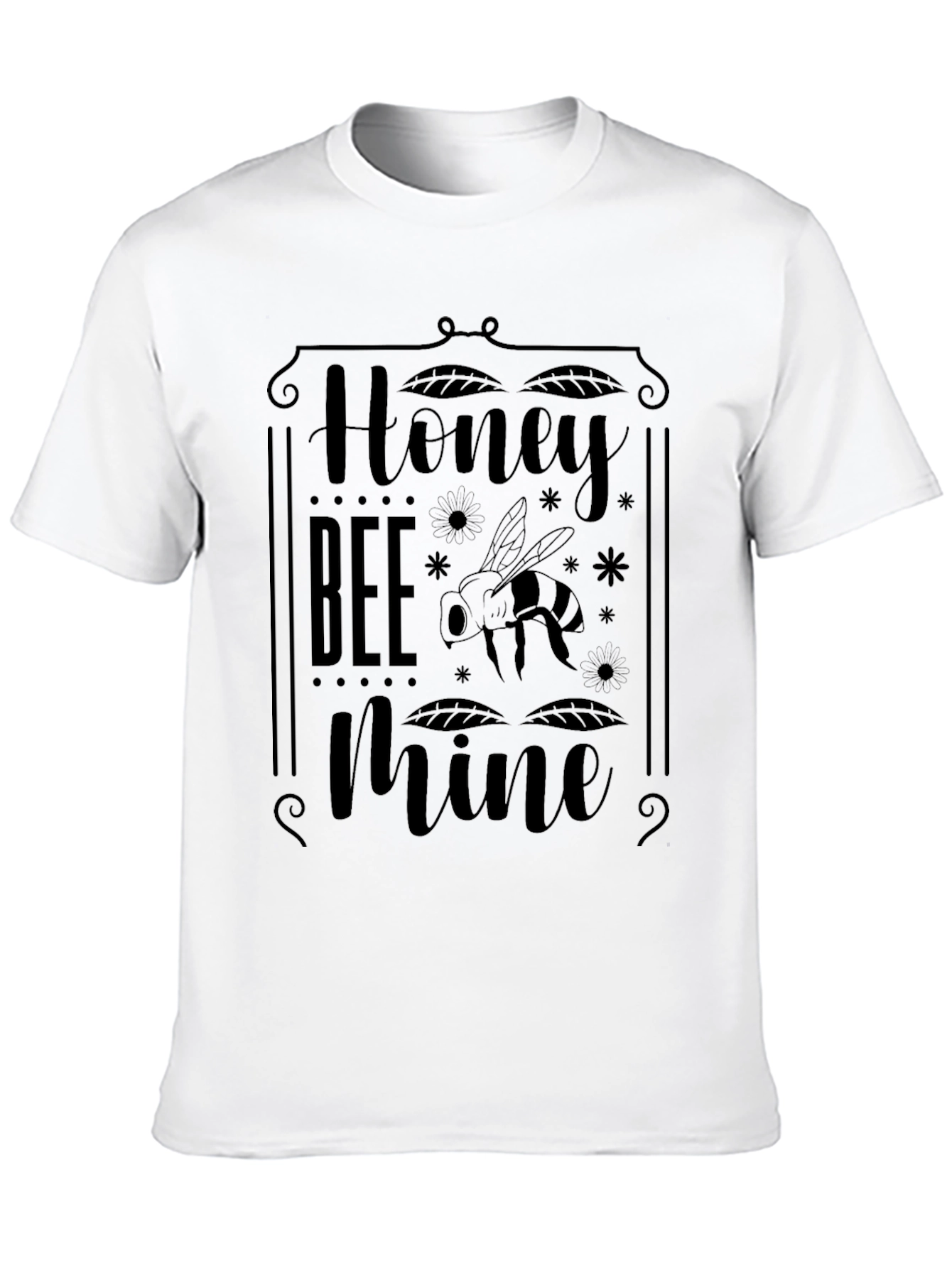 Honey Bee Mine Black Graphic T-Shirt