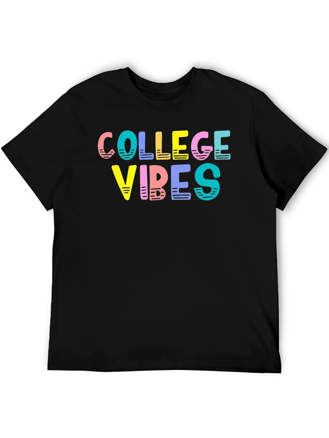 College Vibes Graphic T-Shirt - Trendy Casual Wear
