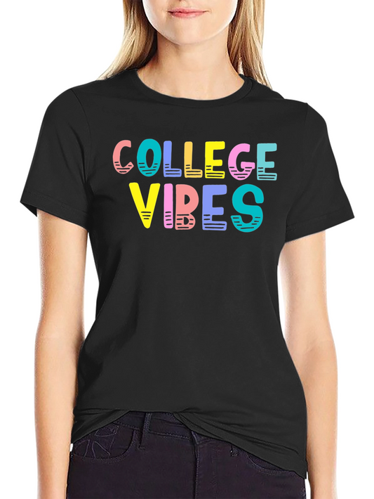 College Vibes Graphic T-Shirt - Trendy Casual Wear