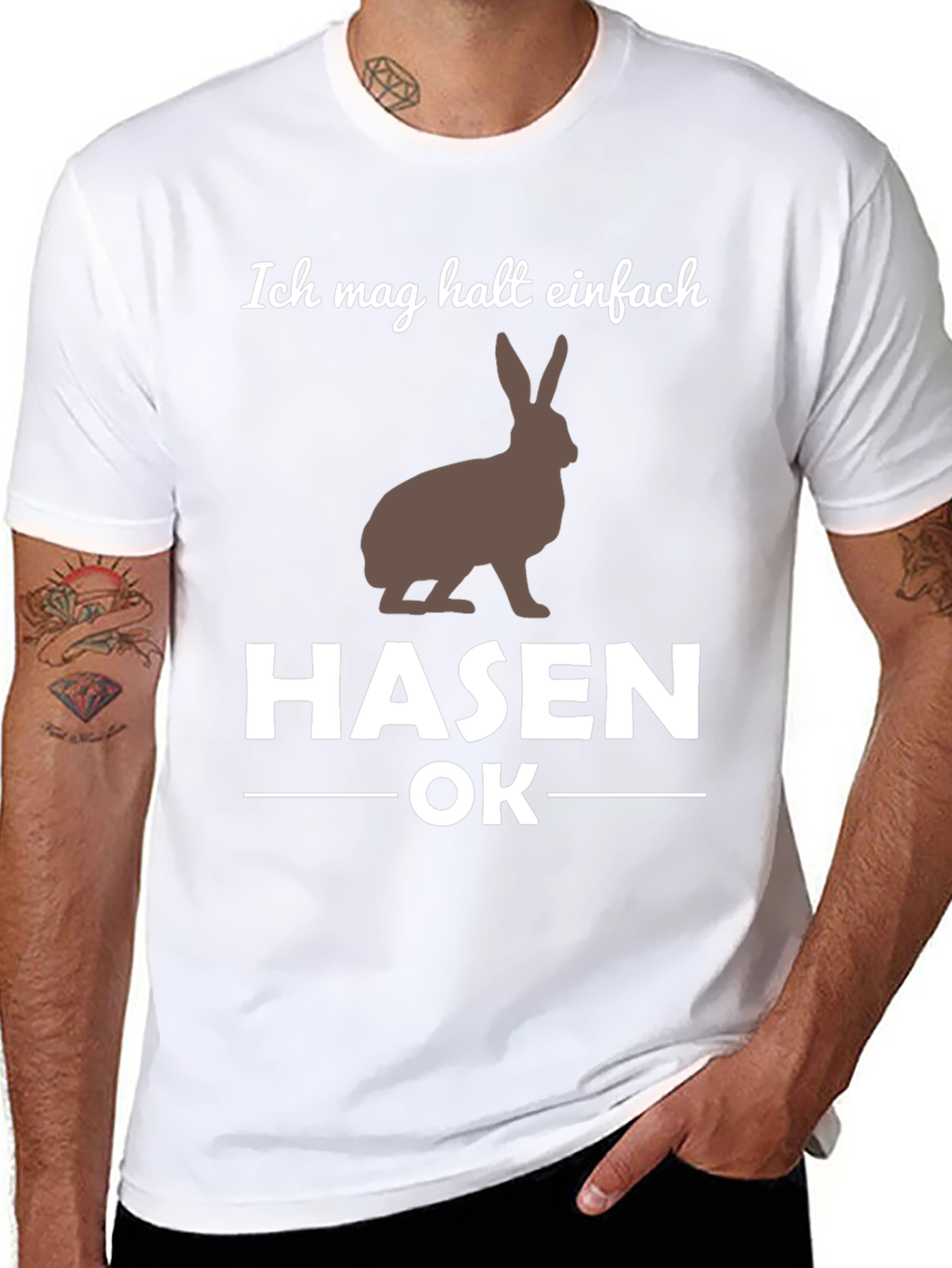 Funny I Just Like Rabbits OK T-Shirt