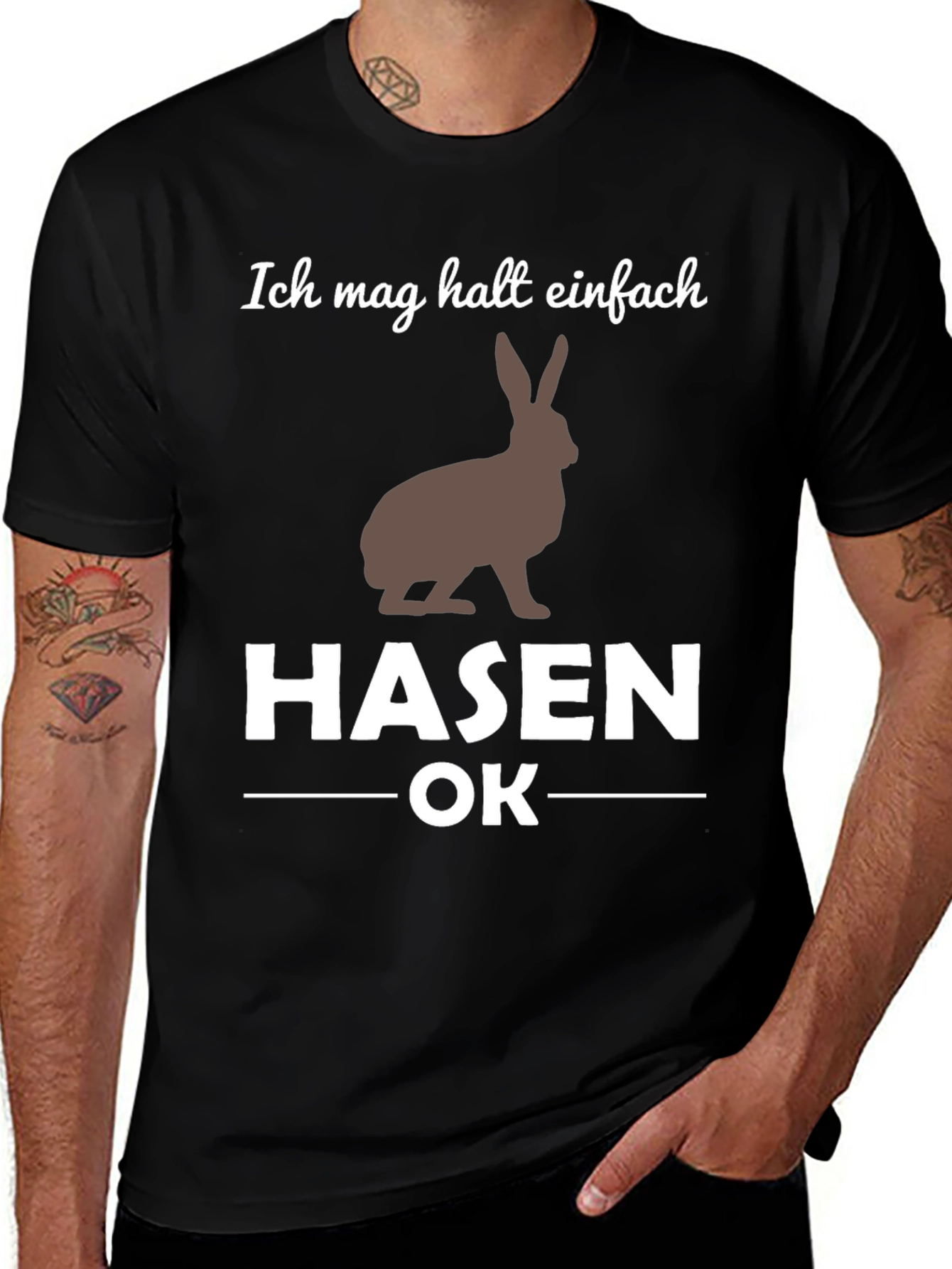 Funny I Just Like Rabbits OK T-Shirt