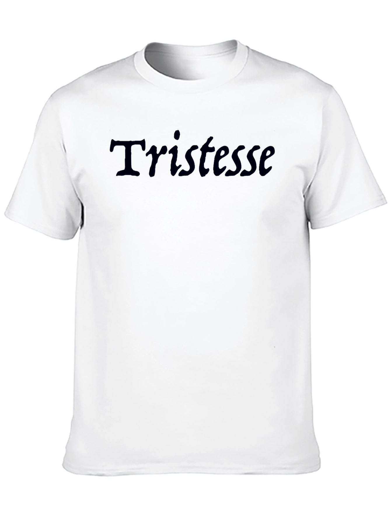 Tristesse Black Graphic Tee - Modern Casual Comfort
