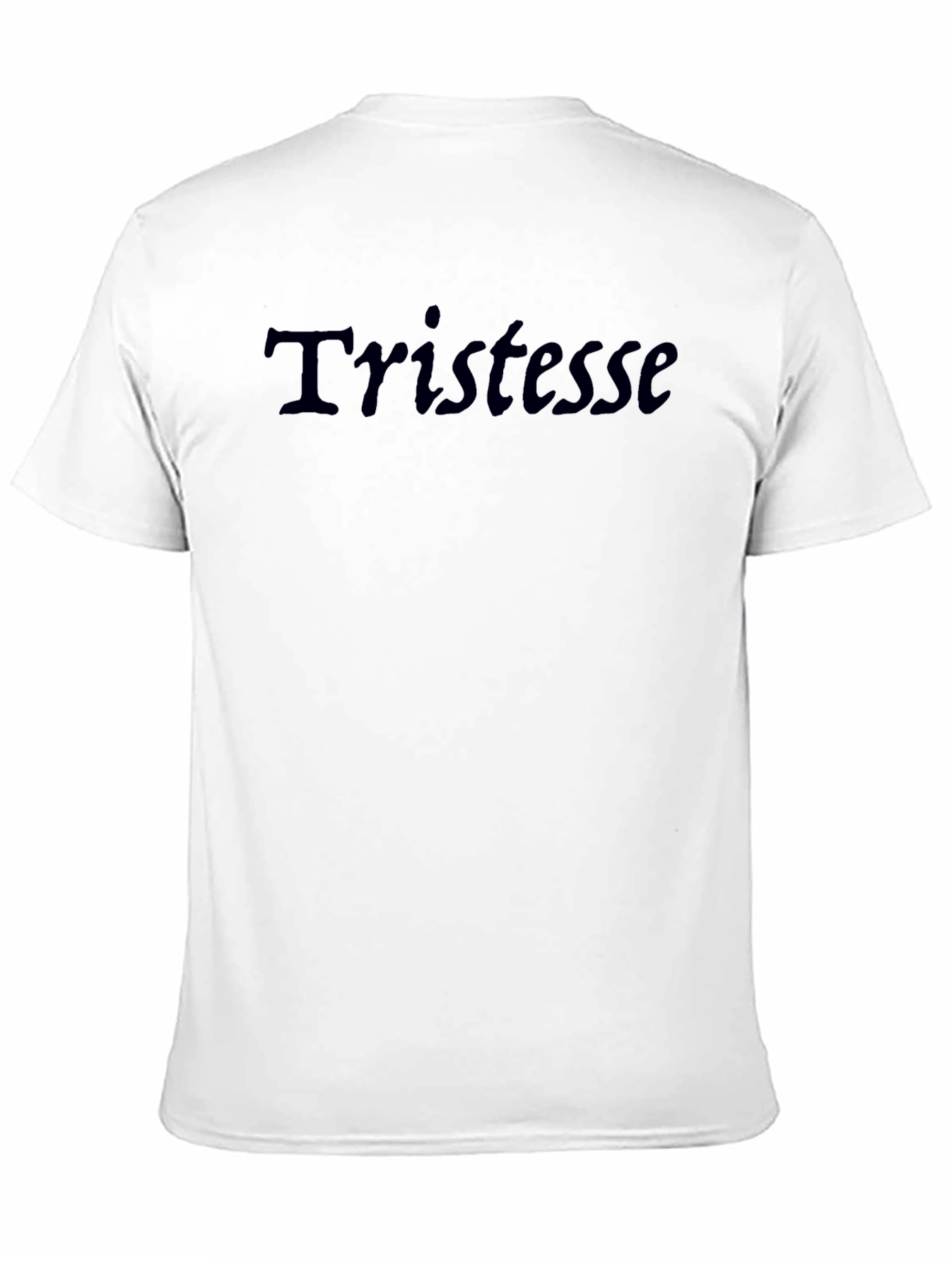 Tristesse Black Graphic Tee - Modern Casual Comfort