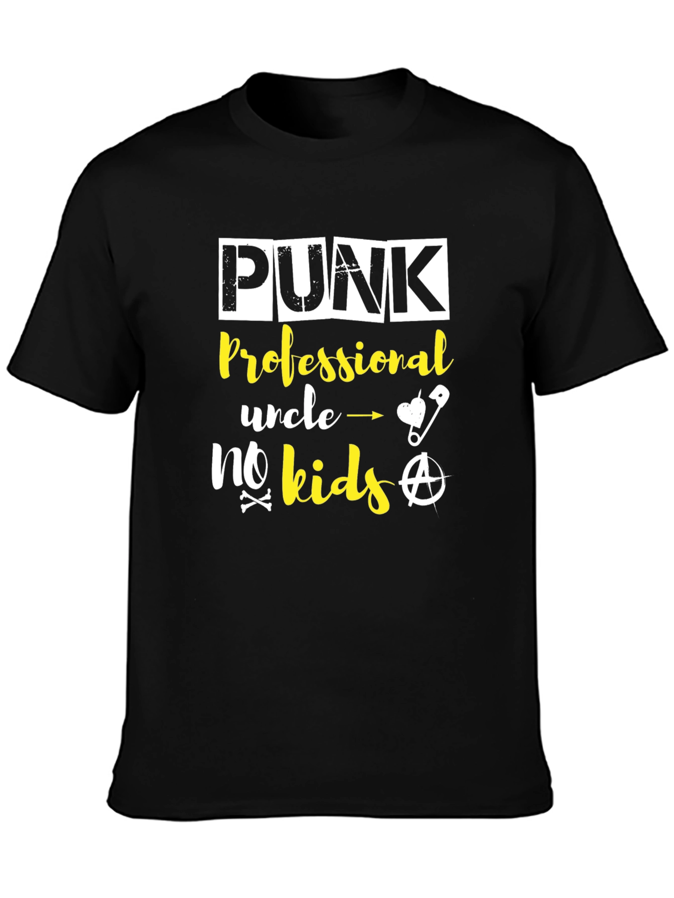 Punk Professional Uncle No Kids Graphic Tee