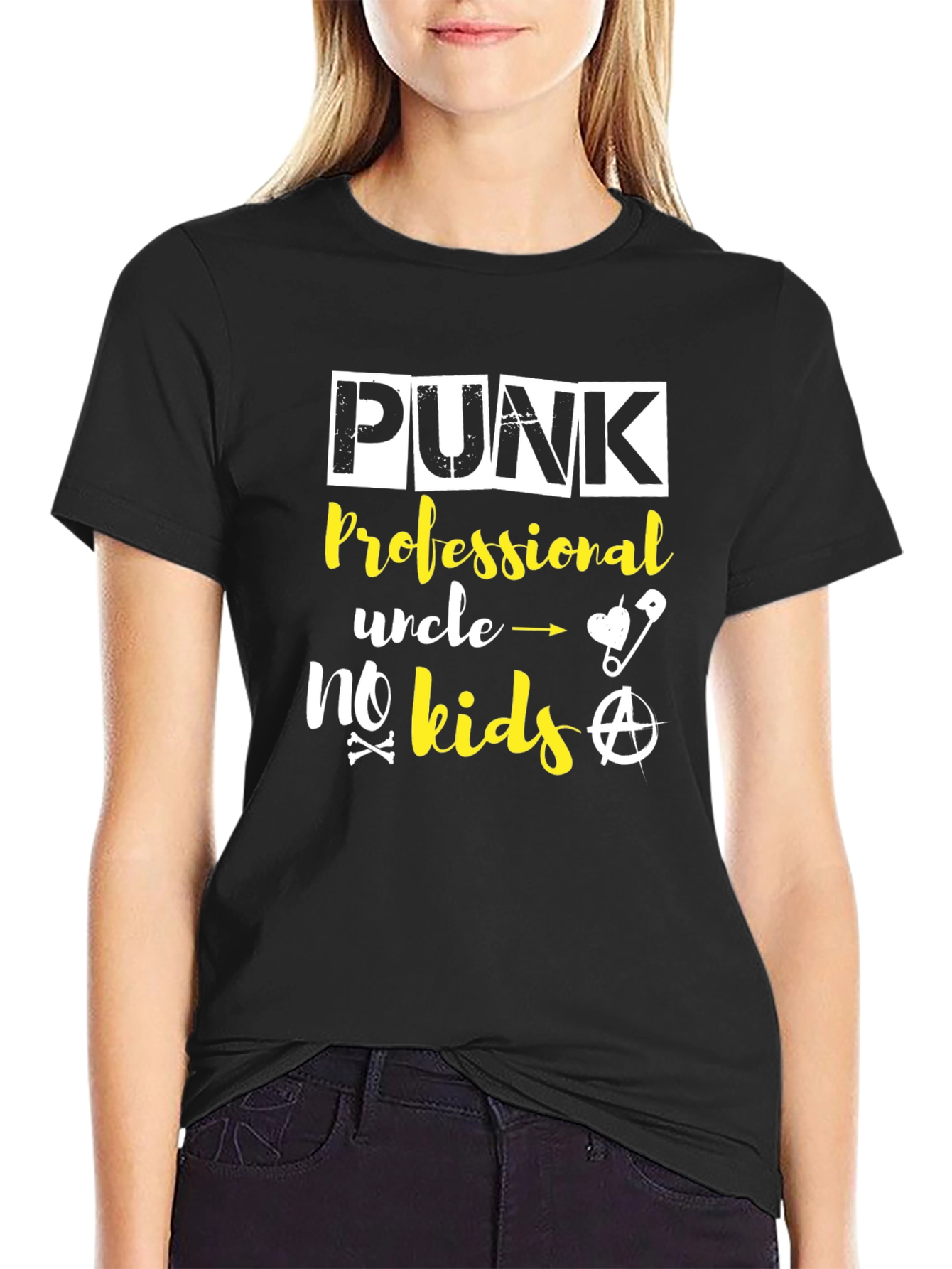 Punk Professional Uncle No Kids Graphic Tee