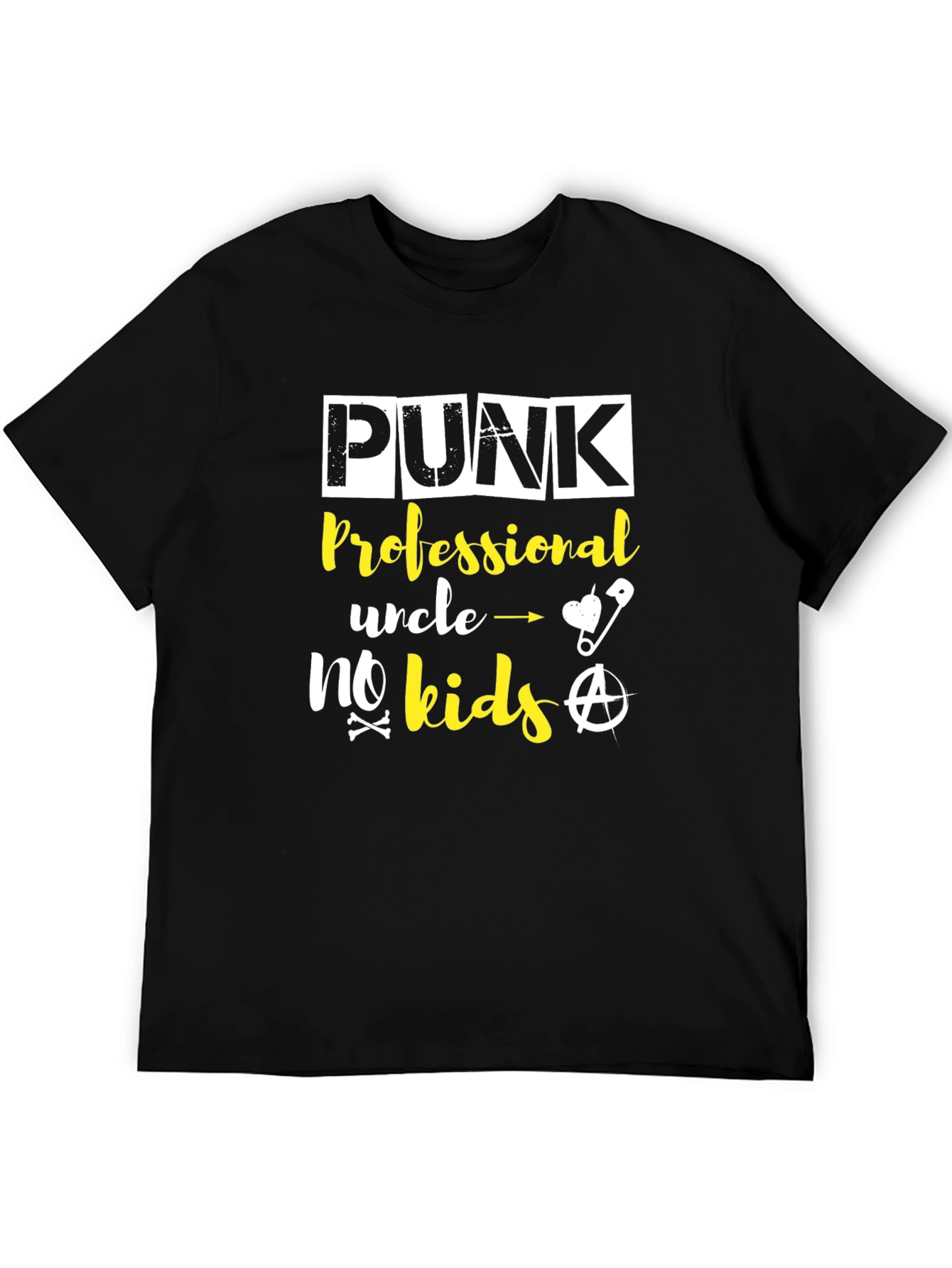 Punk Professional Uncle No Kids Graphic Tee