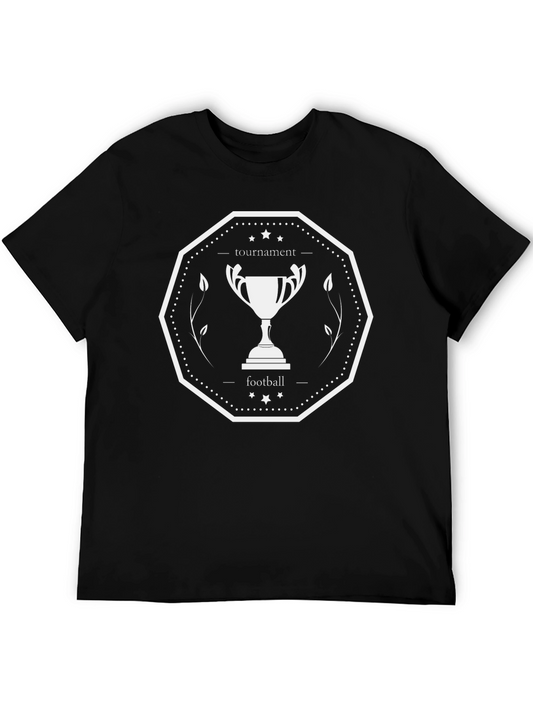 Football Tournament Trophy Graphic T-Shirt