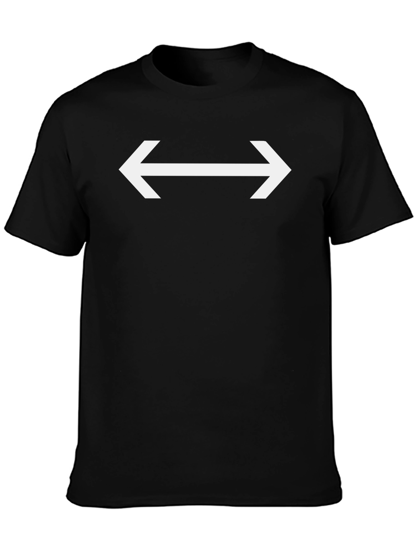 Arrow T-Shirt: Direct Style in Black