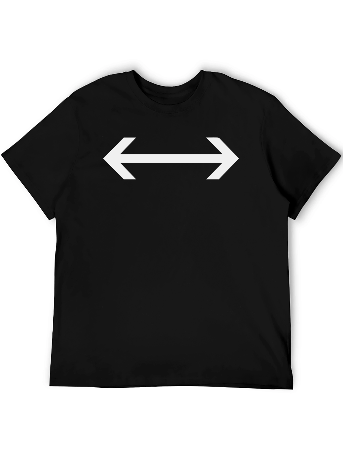 Arrow T-Shirt: Direct Style in Black