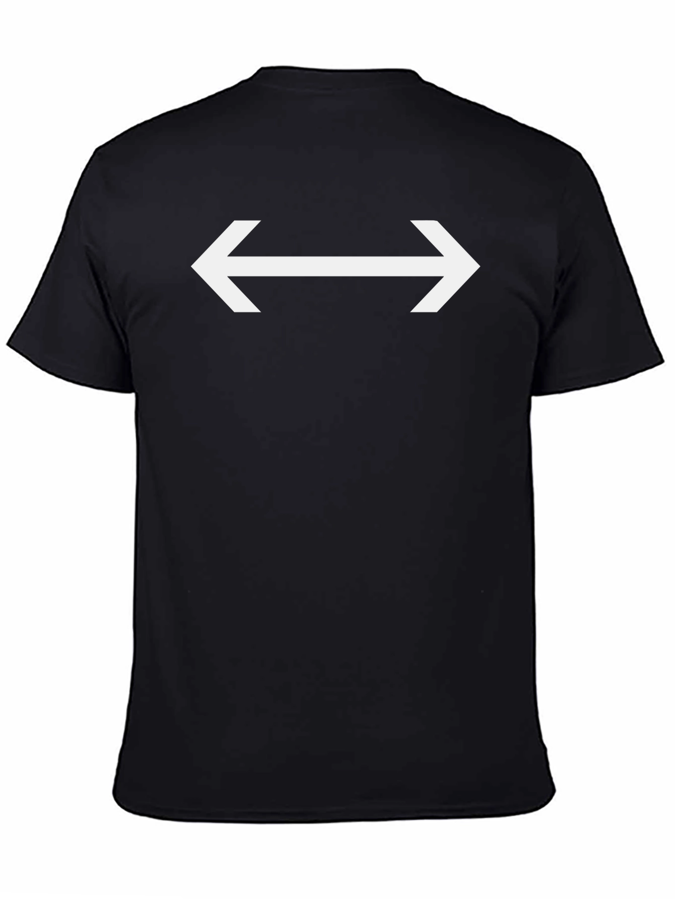 Arrow T-Shirt: Direct Style in Black