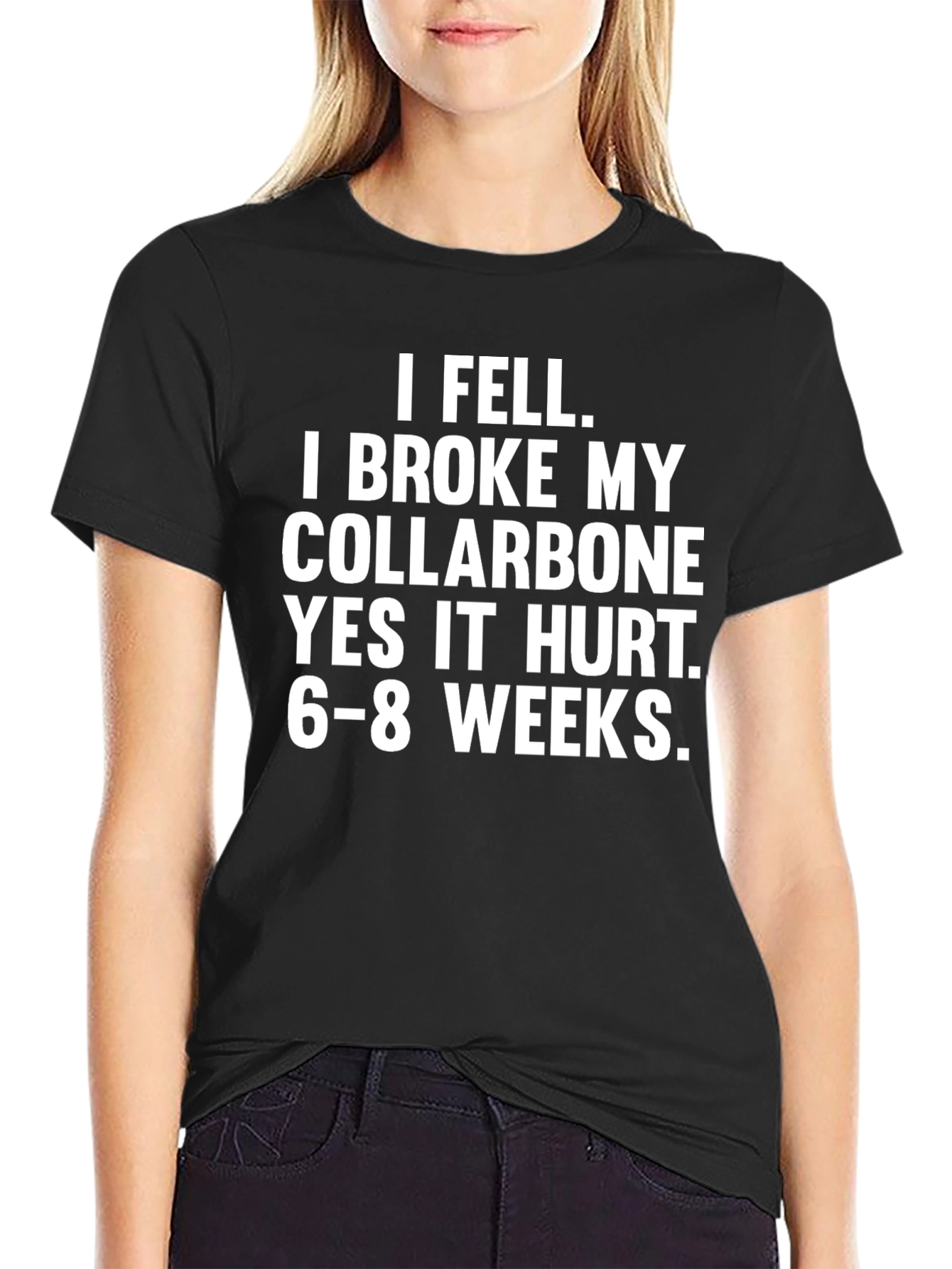 Broke Collarbone Humor T-Shirt