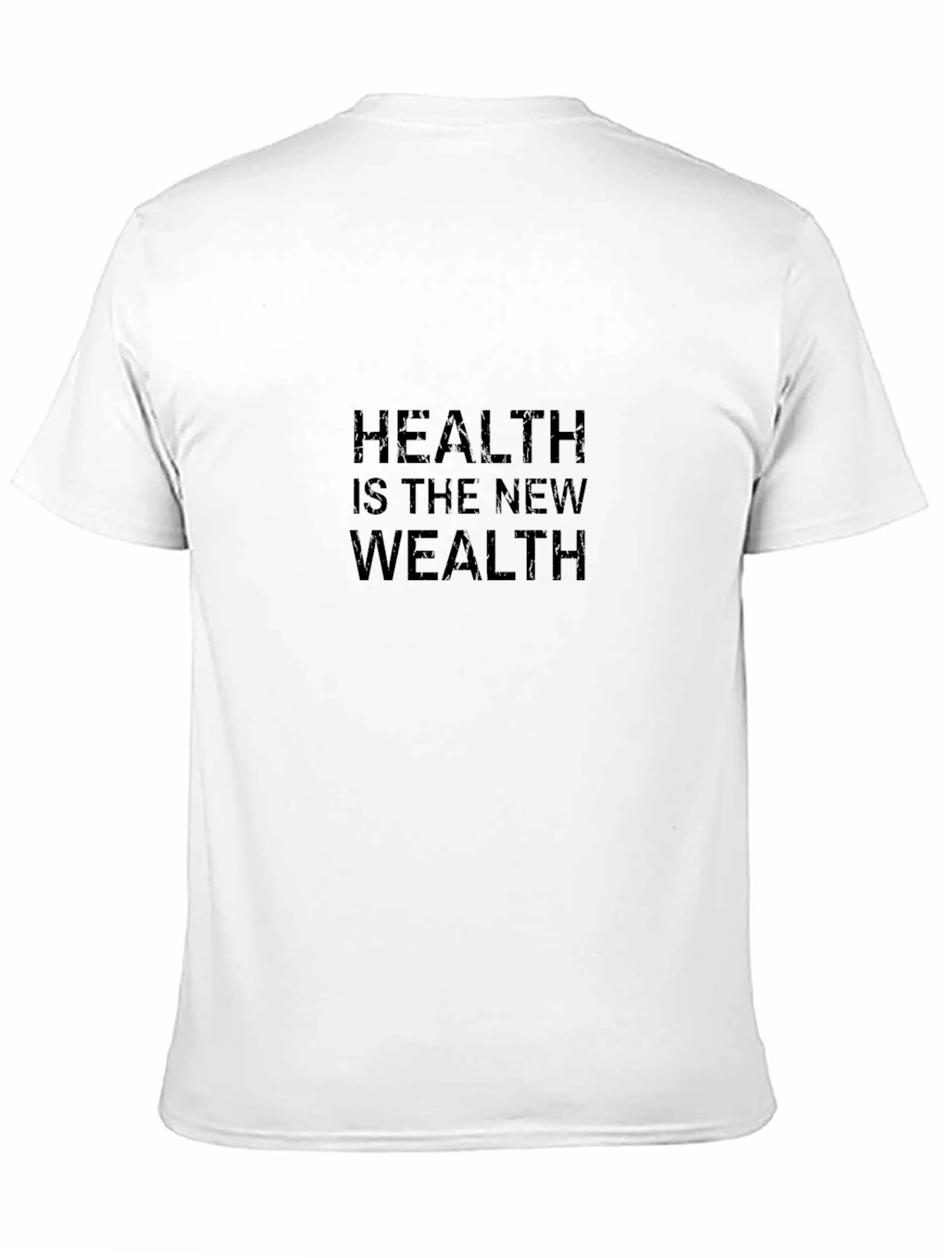 Health is the New Wealth Graphic Tee - Black