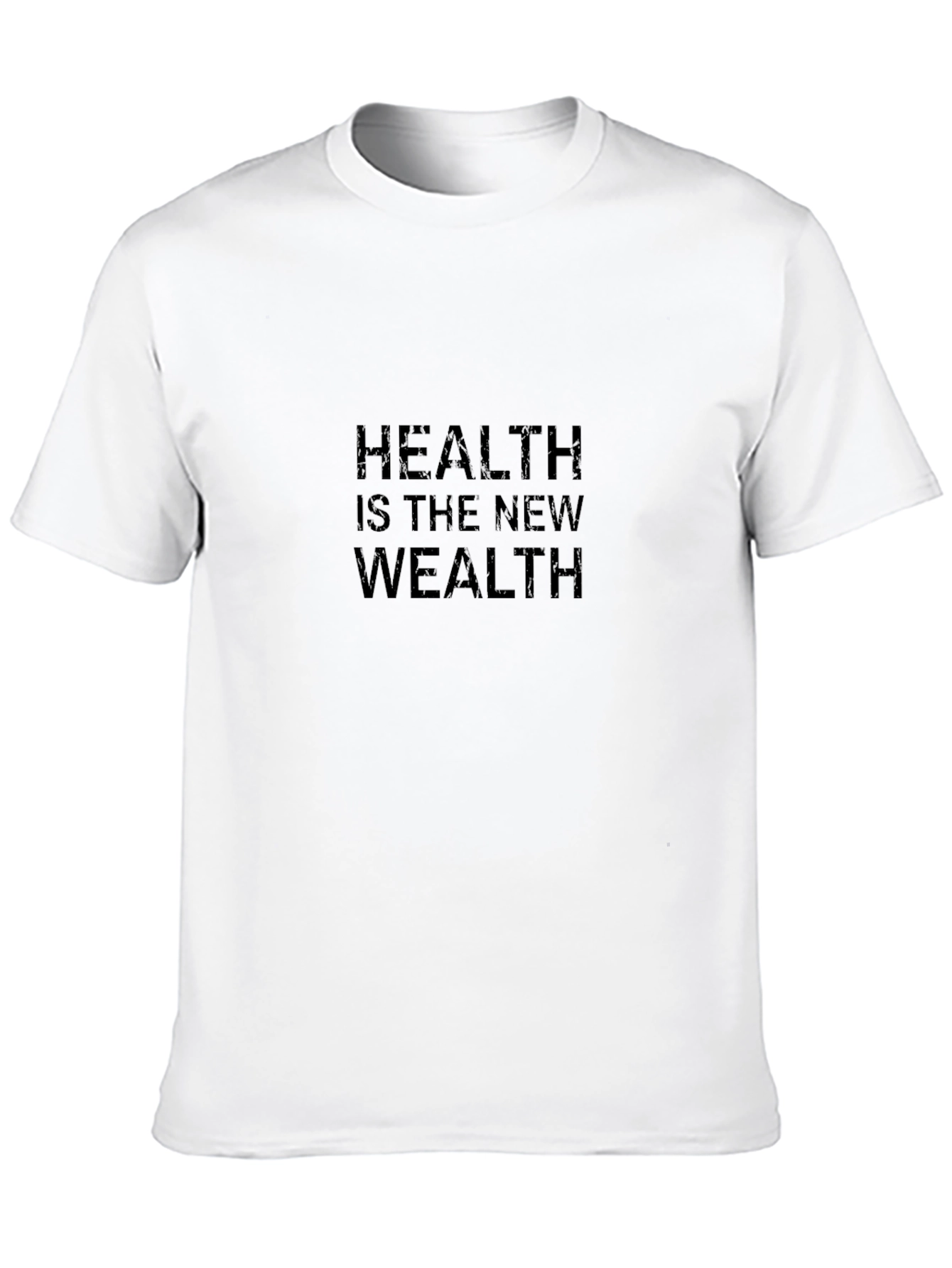 Health is the New Wealth Graphic Tee - Black