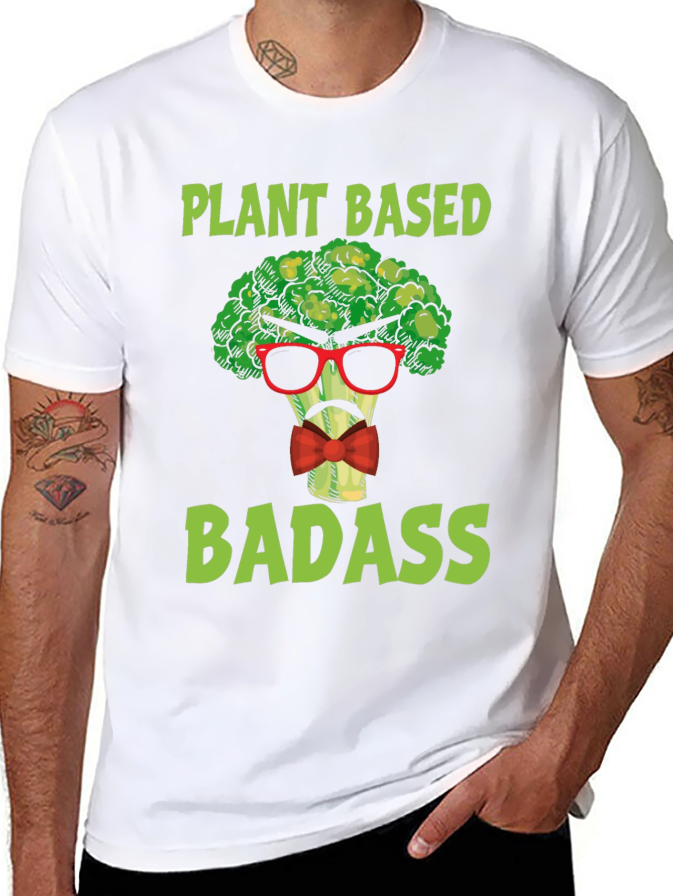 Plant Based Badass T-Shirt - Funny Vegan Tee