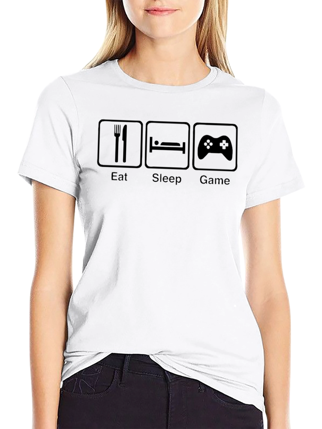 Eat Sleep Game T-Shirt - Gamer Life Tee