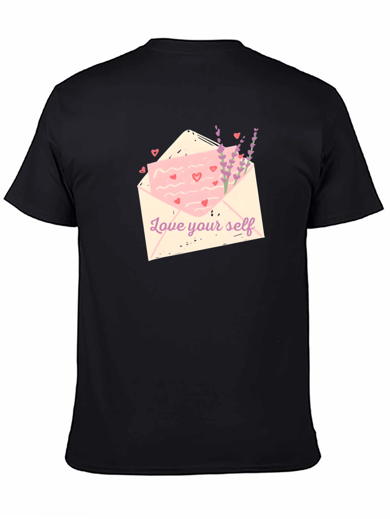 Love Yourself Graphic Tee - Black Cotton