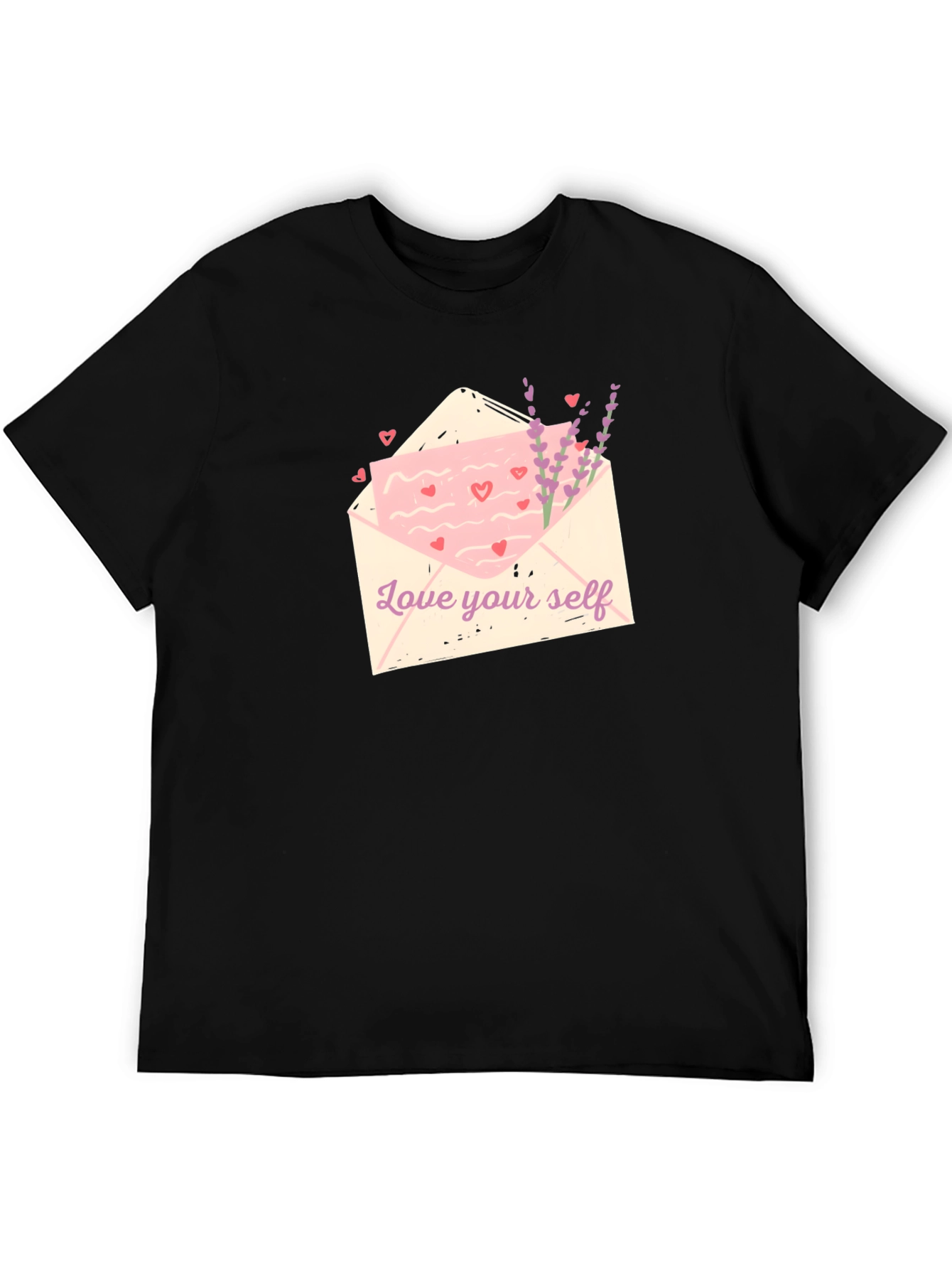 Love Yourself Graphic Tee - Black Cotton
