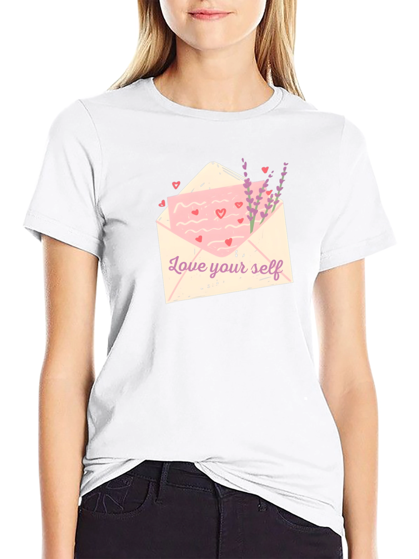 Love Yourself Graphic Tee - Black Cotton