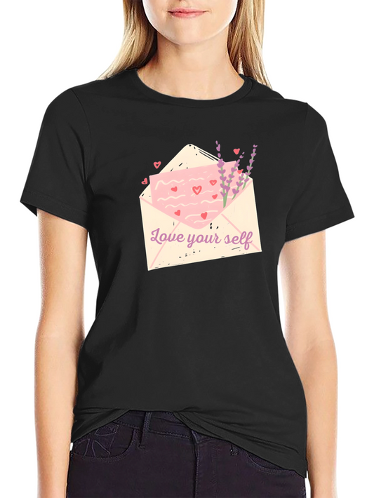 Love Yourself Graphic Tee - Black Cotton