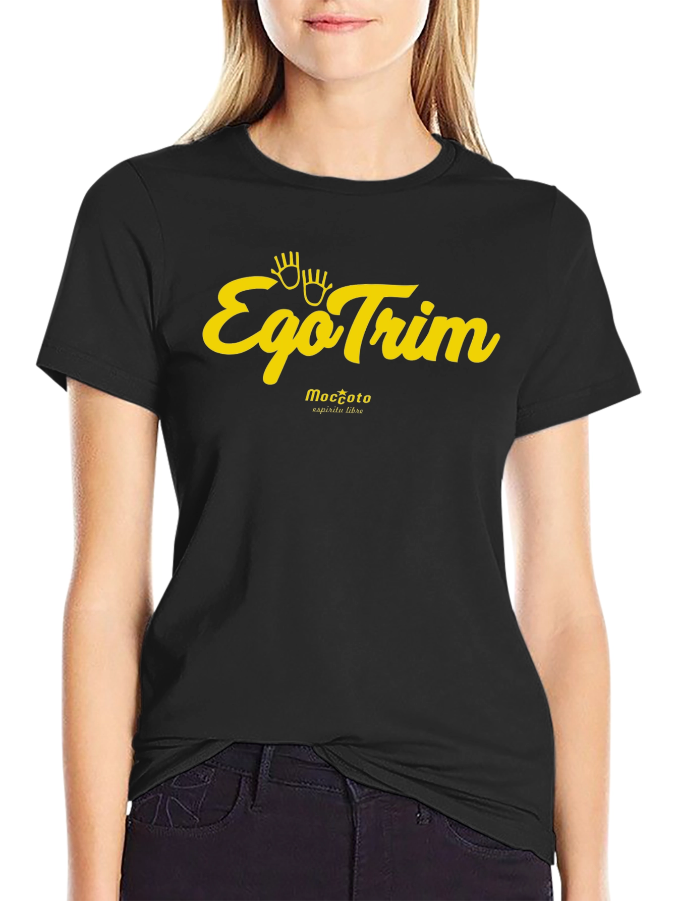 EgoTrim Graphic Tee - Black Cotton Blend