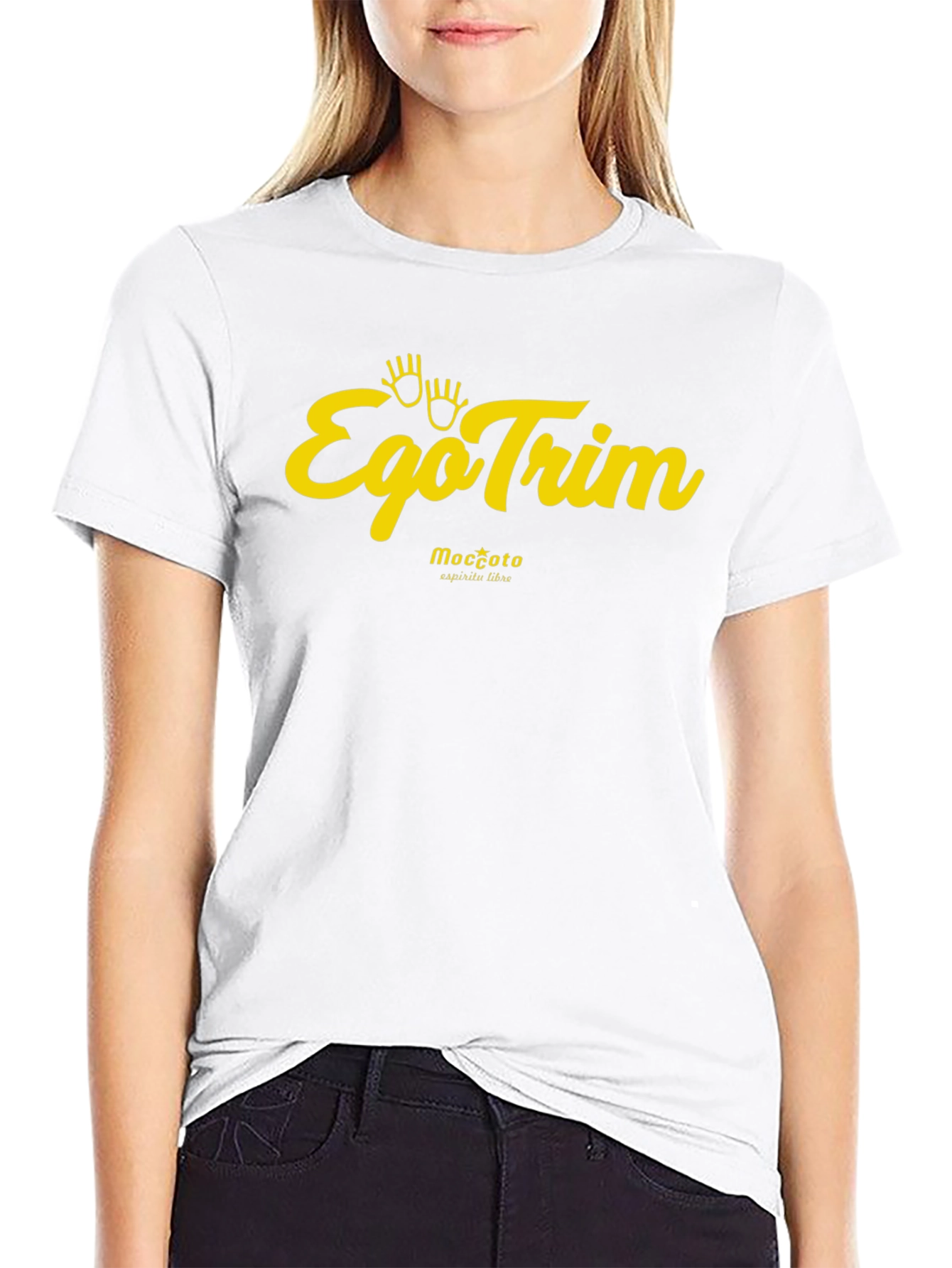 EgoTrim Graphic Tee - Black Cotton Blend