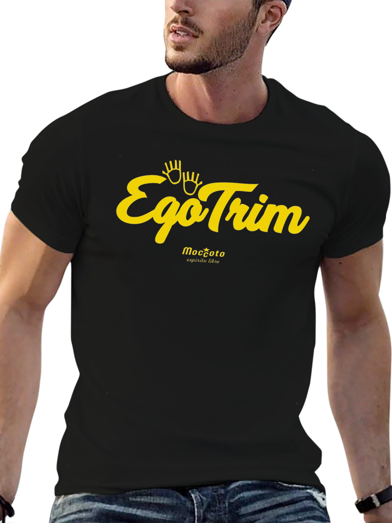 EgoTrim Graphic Tee - Black Cotton Blend