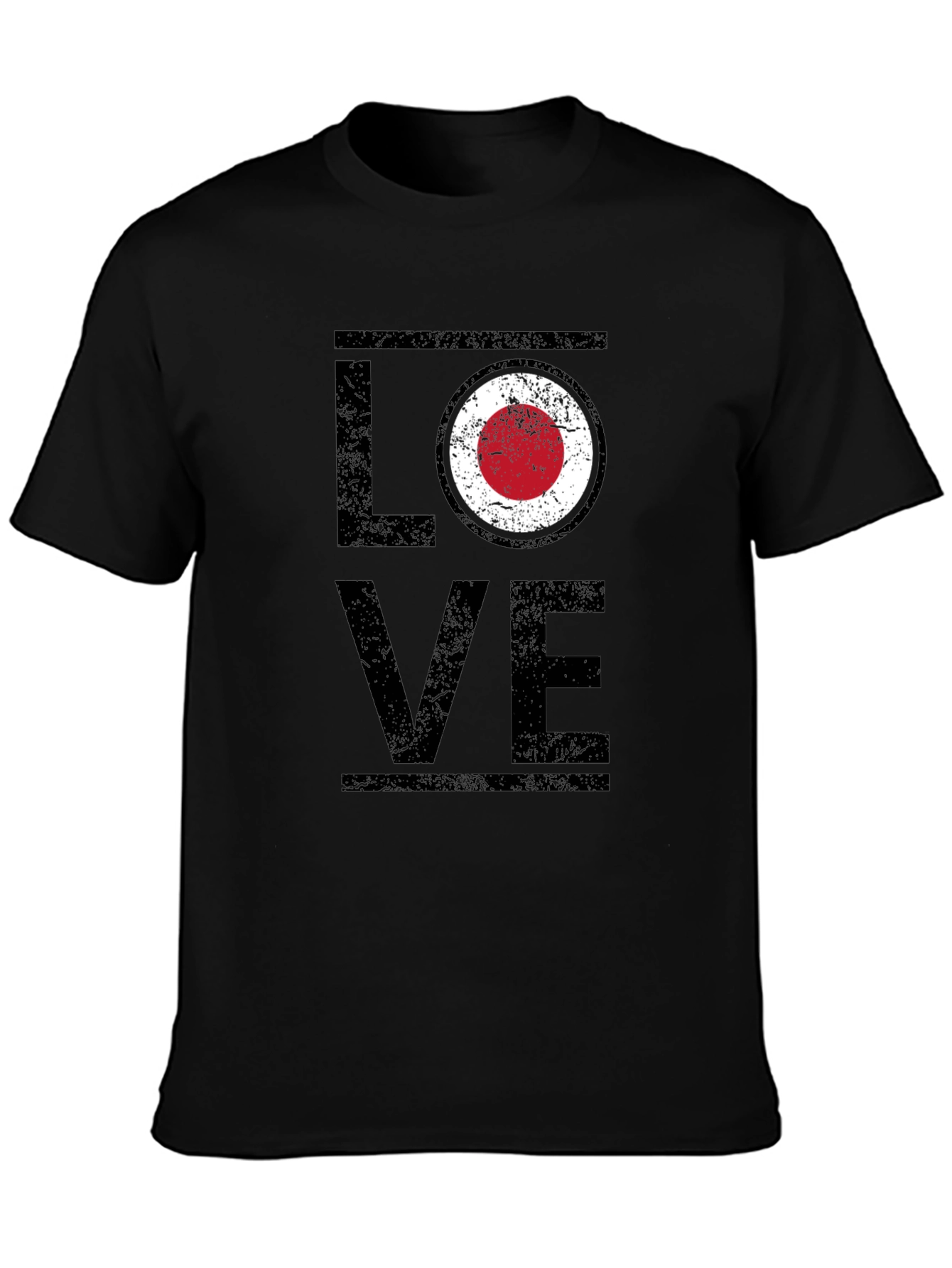 LOVE Graphic Tee - Japan Flag Style