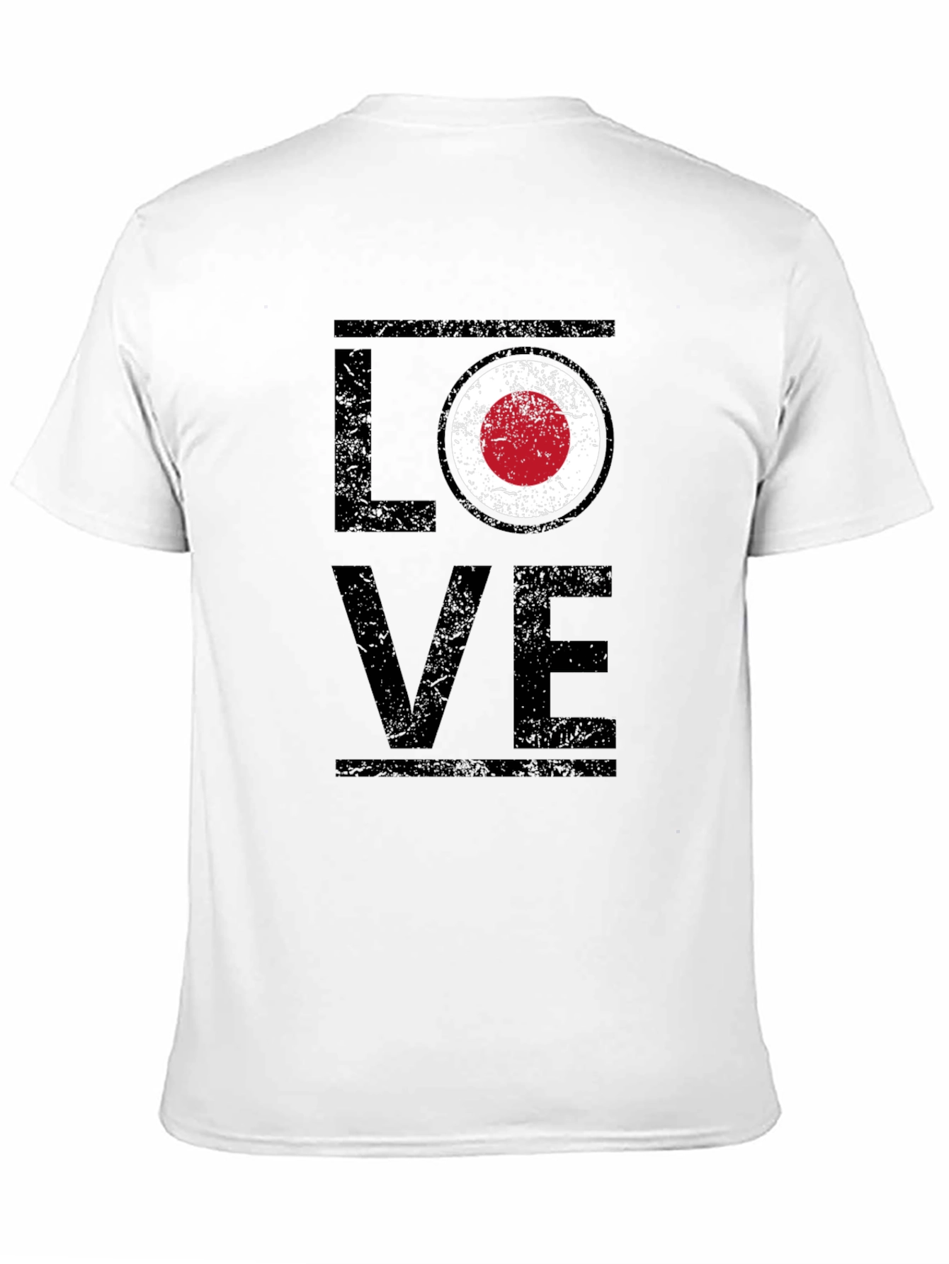 LOVE Graphic Tee - Japan Flag Style