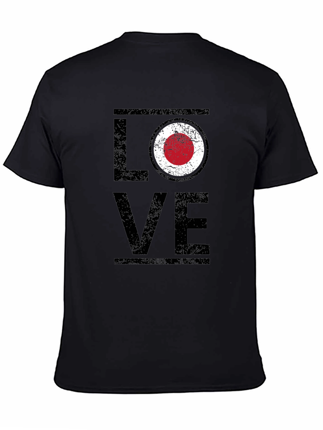 LOVE Graphic Tee - Japan Flag Style