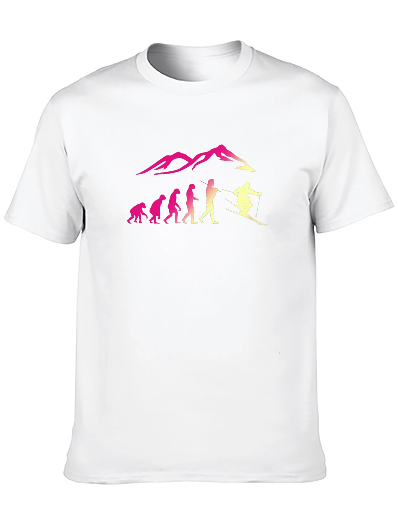 Evolution Skiing T-Shirt - Black Crew Neck Tee