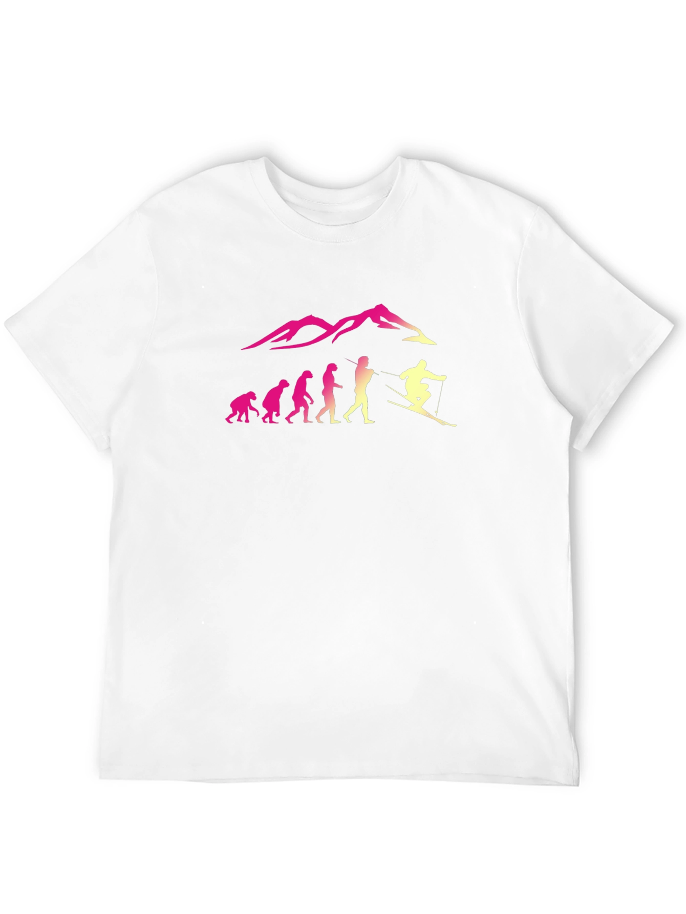 Evolution Skiing T-Shirt - Black Crew Neck Tee