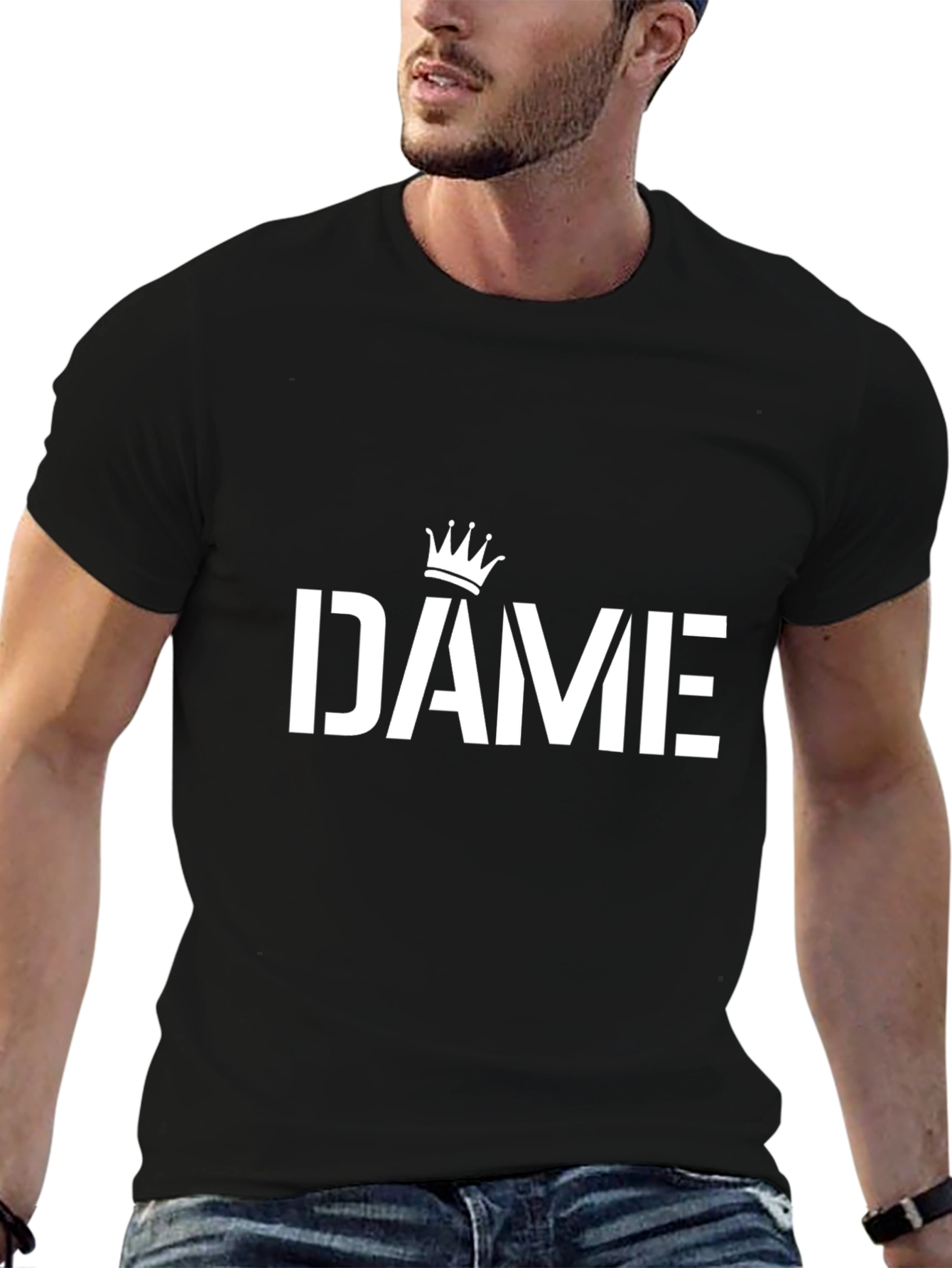 DAME Crown Black T-Shirt - Streetwear Fashion