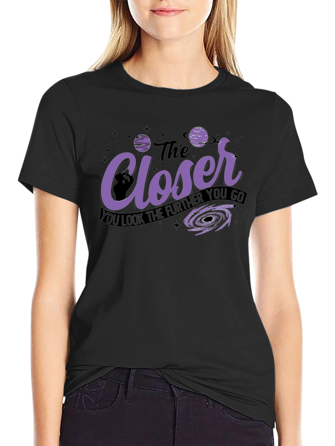 The Closer You Look Space Graphic T-Shirt
