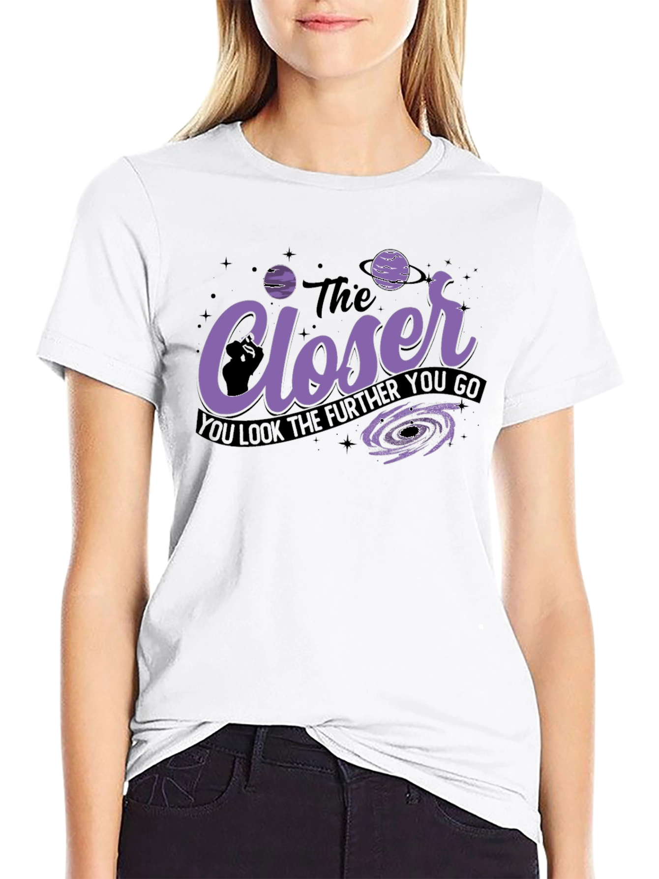The Closer You Look Space Graphic T-Shirt