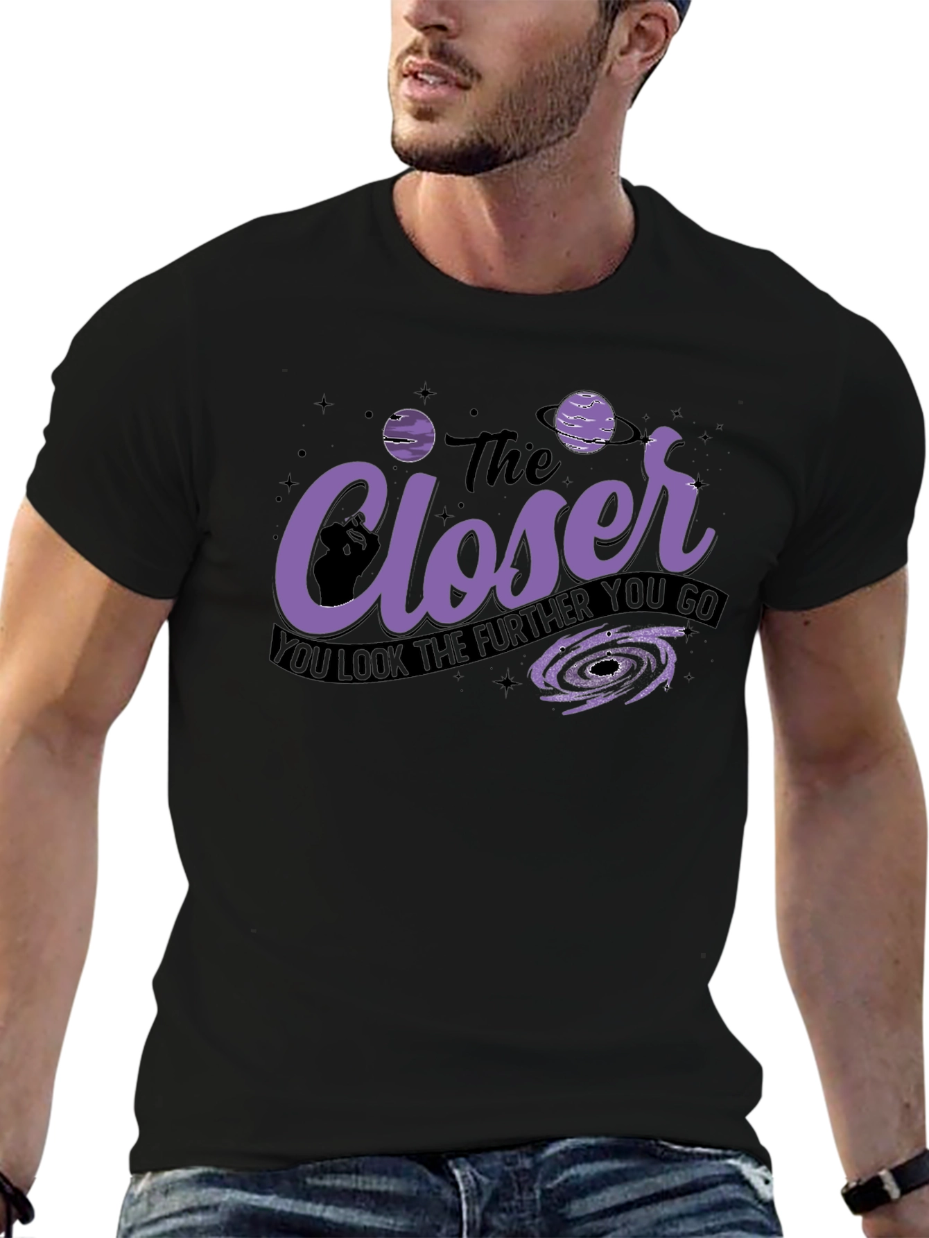 The Closer You Look Space Graphic T-Shirt