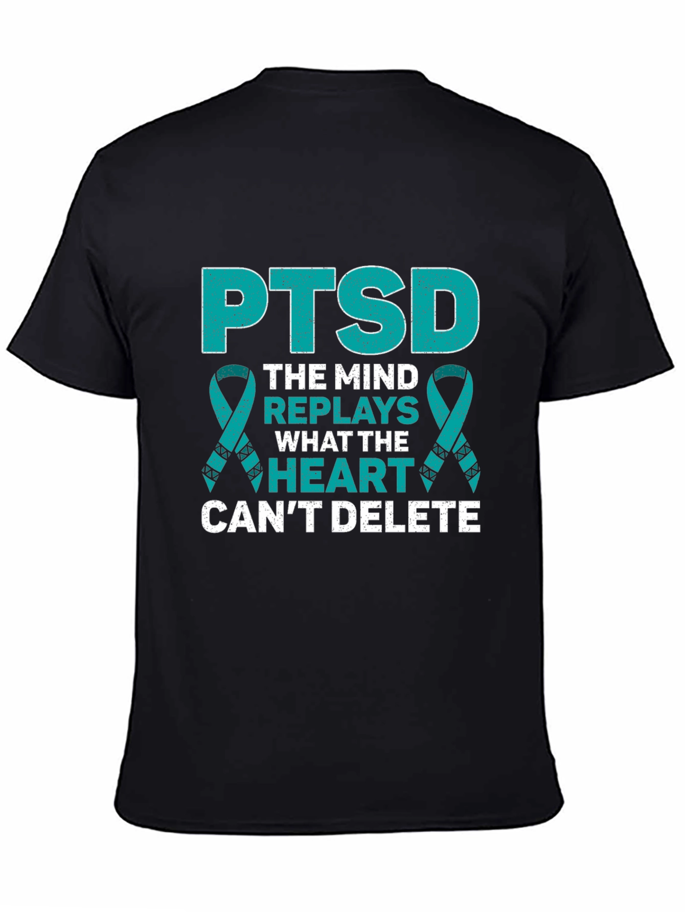 PTSD Awareness Ribbon Graphic T-Shirt