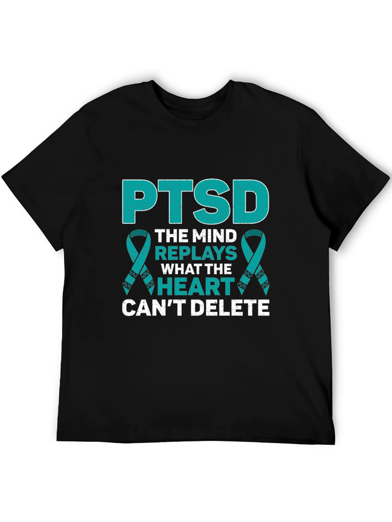 PTSD Awareness Ribbon Graphic T-Shirt