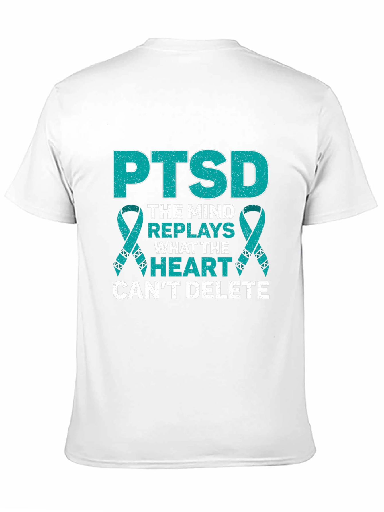 PTSD Awareness Ribbon Graphic T-Shirt