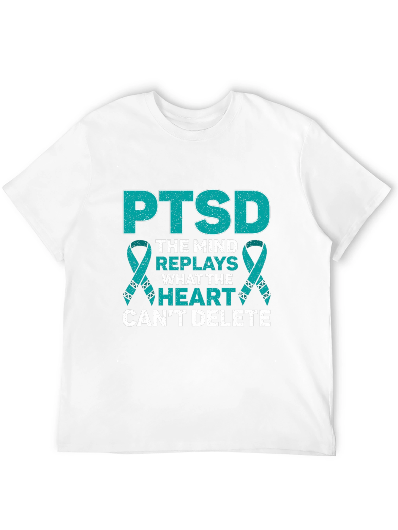 PTSD Awareness Ribbon Graphic T-Shirt
