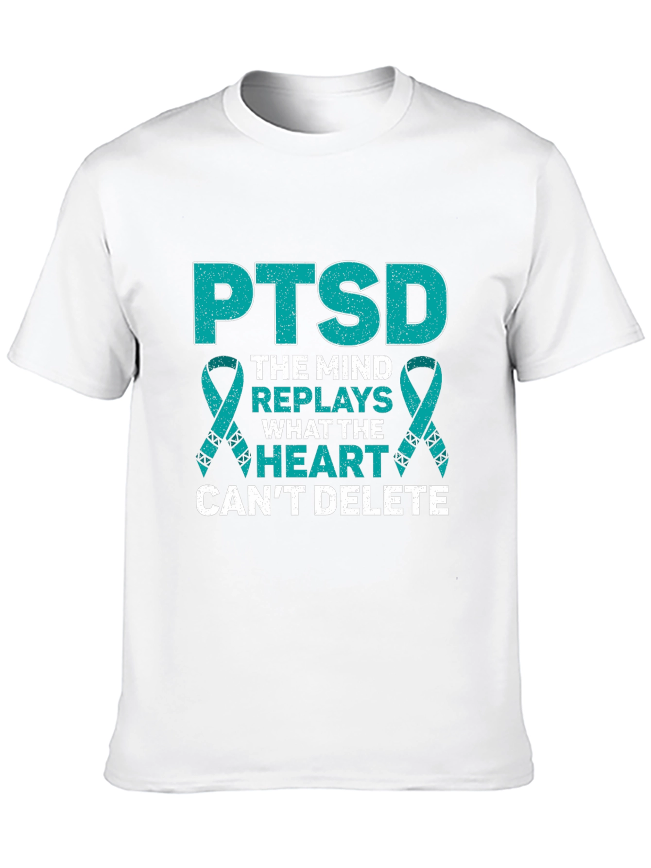 PTSD Awareness Ribbon Graphic T-Shirt