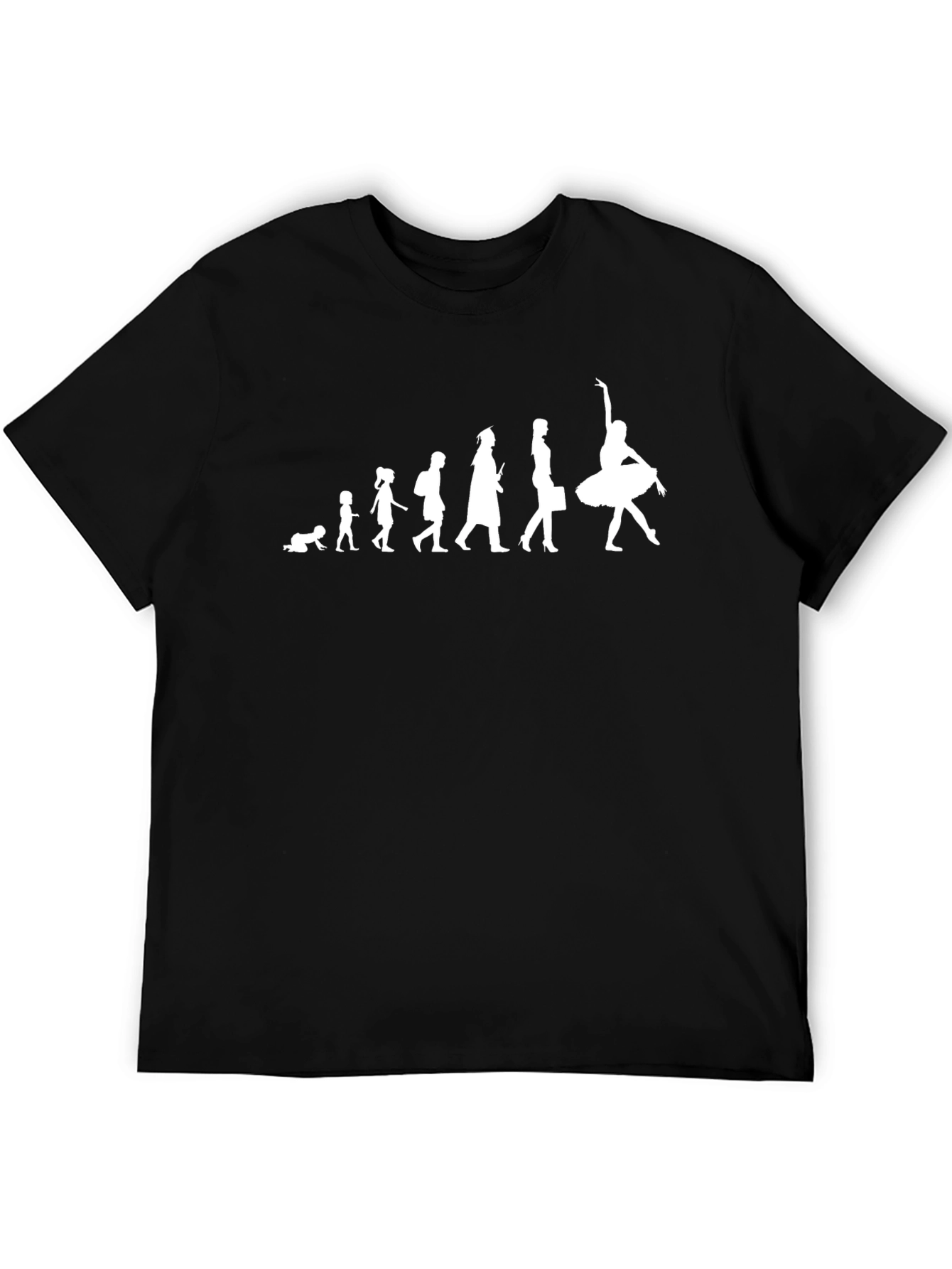 Evolution of a Ballerina Black T-Shirt