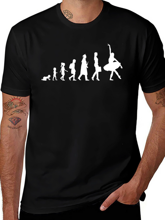 Evolution of a Ballerina Black T-Shirt